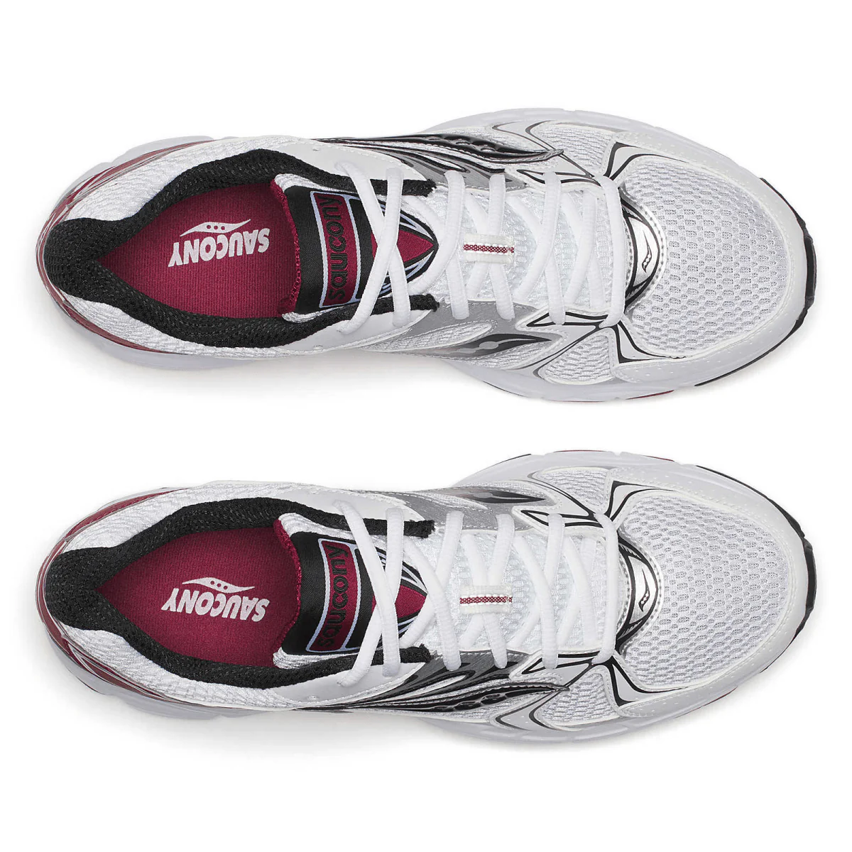 Saucony Ride Millennium Shoe White/Red - Image 4