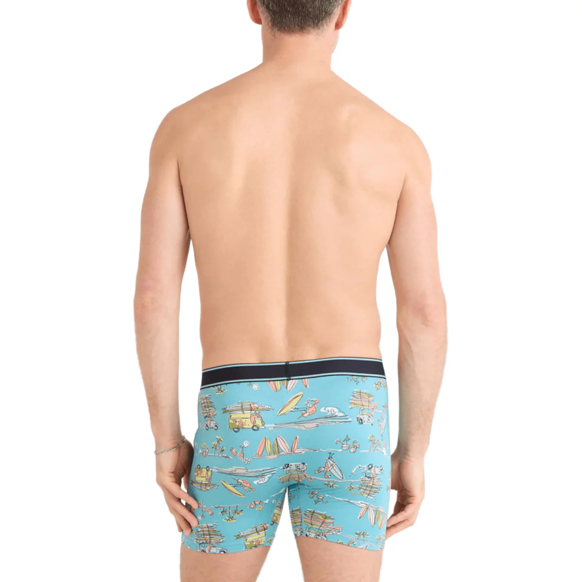 Saxx Men's Daytripper Boxer Brief Beach Or Bust-Reef Blue - Image 2