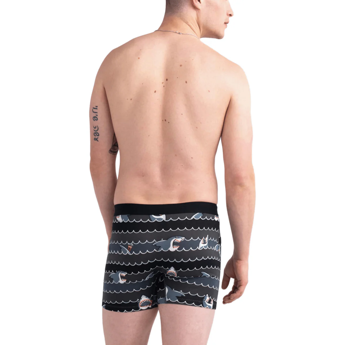 Saxx Men's Daytripper Boxer Brief Fly Get Sharky-Grey - Image 2