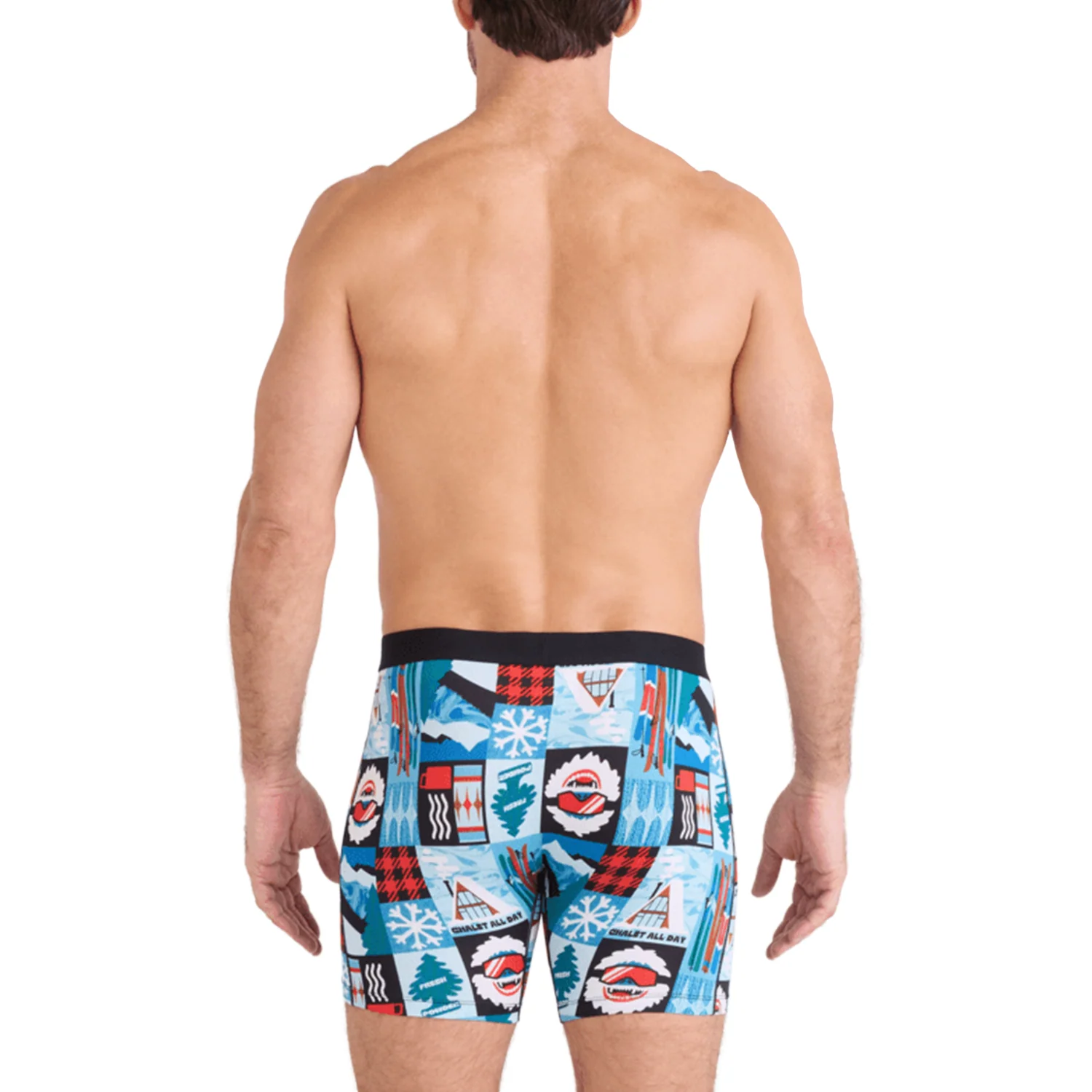 Saxx Men's Daytripper Comfort Stretch Boxer Brief Fly Chalet All Day-Blue - Image 2