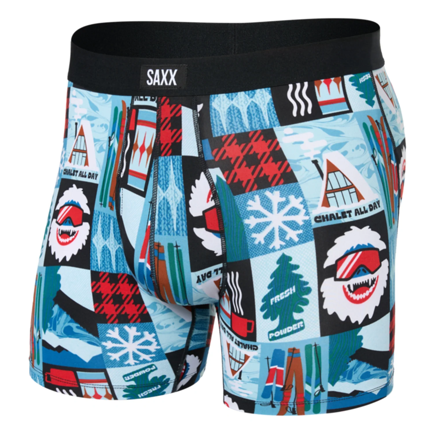 Saxx Men's Daytripper Comfort Stretch Boxer Brief Fly Chalet All Day-Blue - Image 3