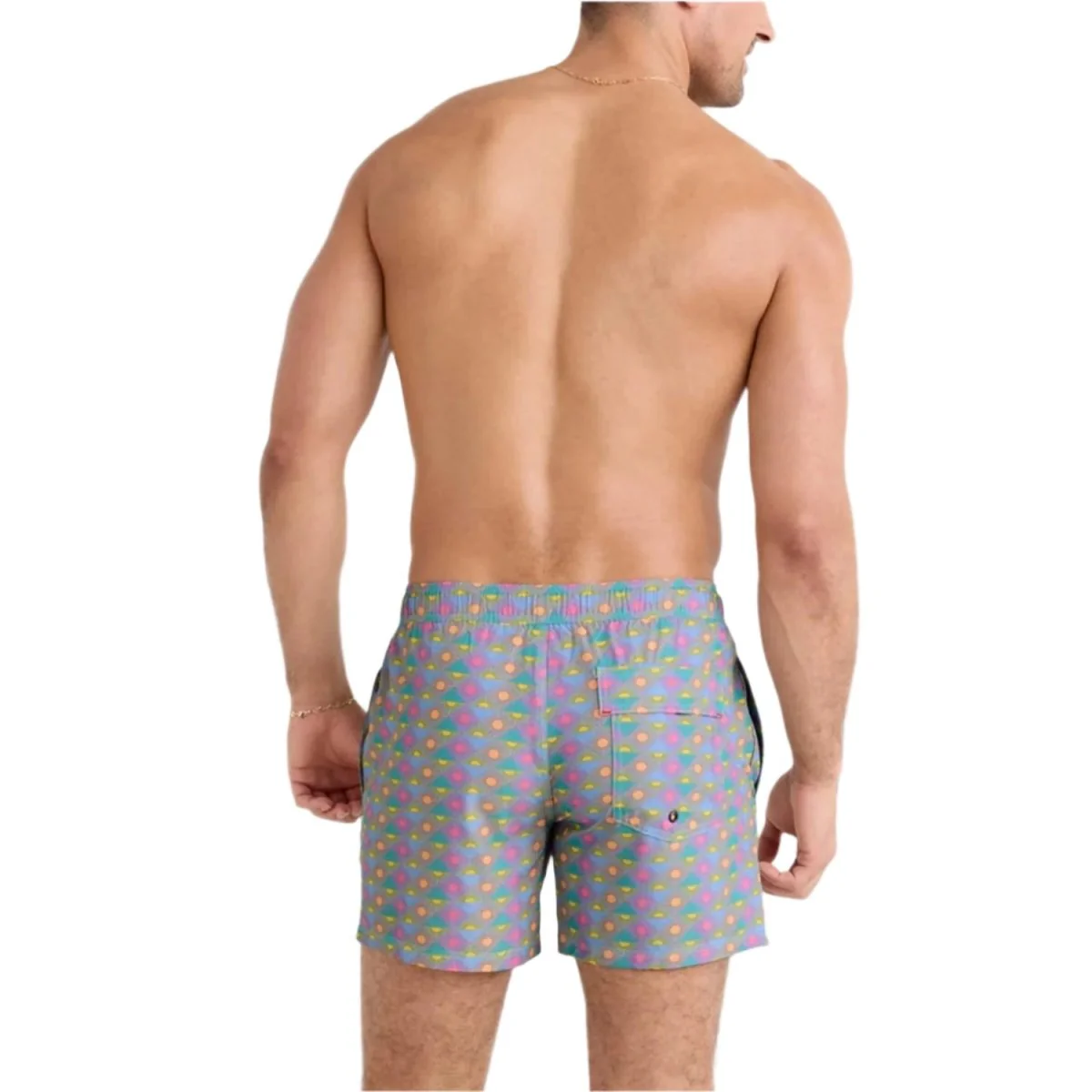 SAXX Men's Oh Buoy 2N1 Volley 5" Short Rise and Shine/Tidal Blue - Image 2