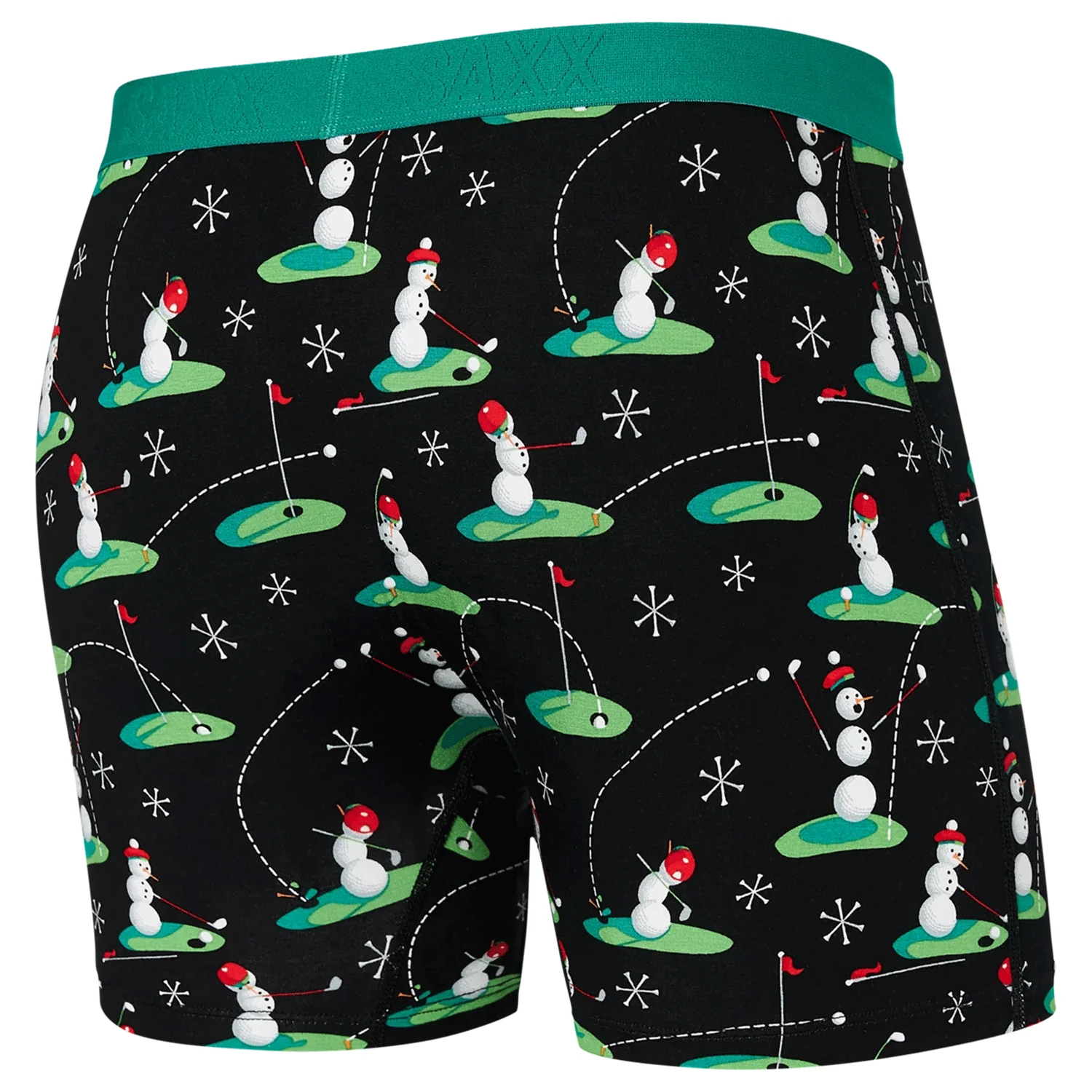 Saxx Men's Ultra Super Soft Boxer Brief Fly 18 Ho Ho Holes-Black - Image 2