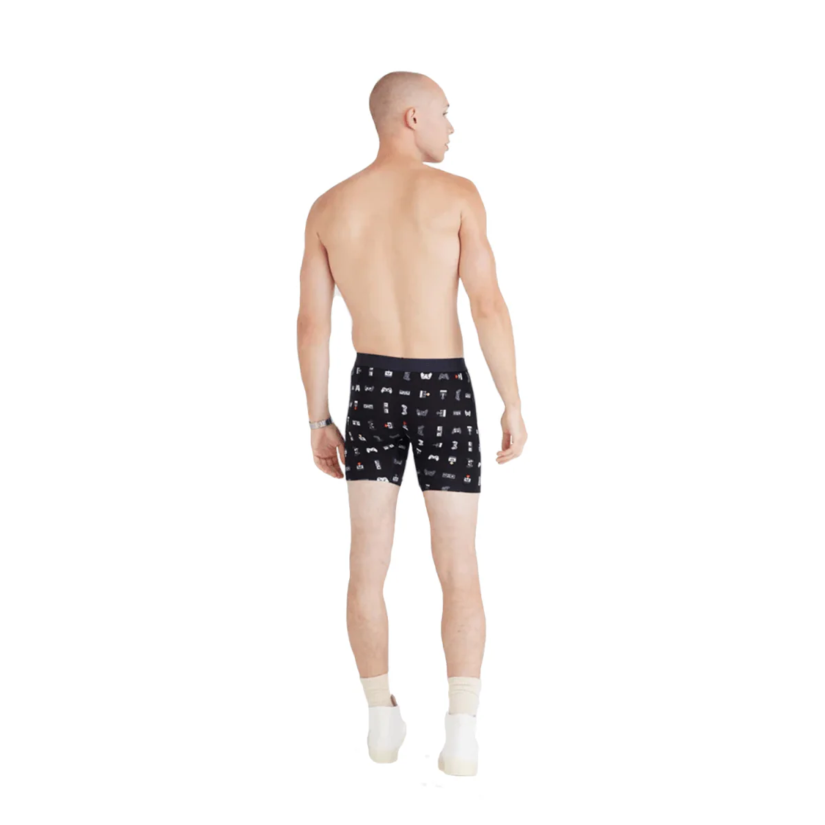 Saxx Men's Vibe Xtra Boxer Brief Fly Gamer/Black - Image 3