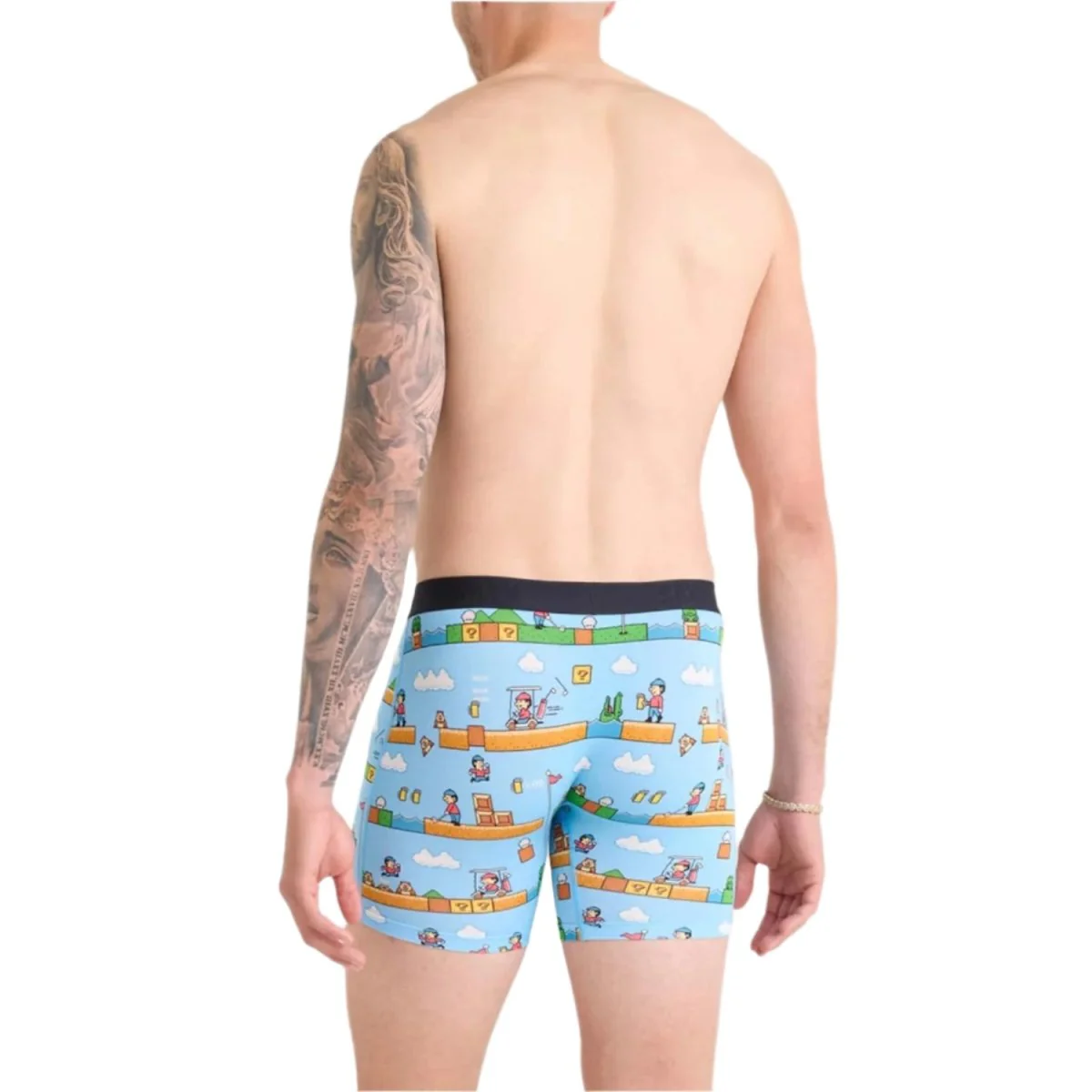 SAXX Men's Vibe Xtra Boxer Brief Fly Out Of Bounds/Blue - Image 3