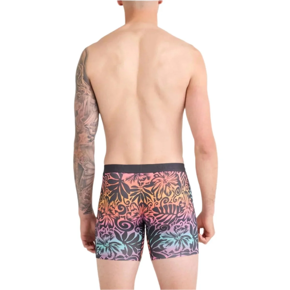 SAXX Men's Vibe Xtra Boxer Brief Fly Surf Flowers/Ebony - Image 3