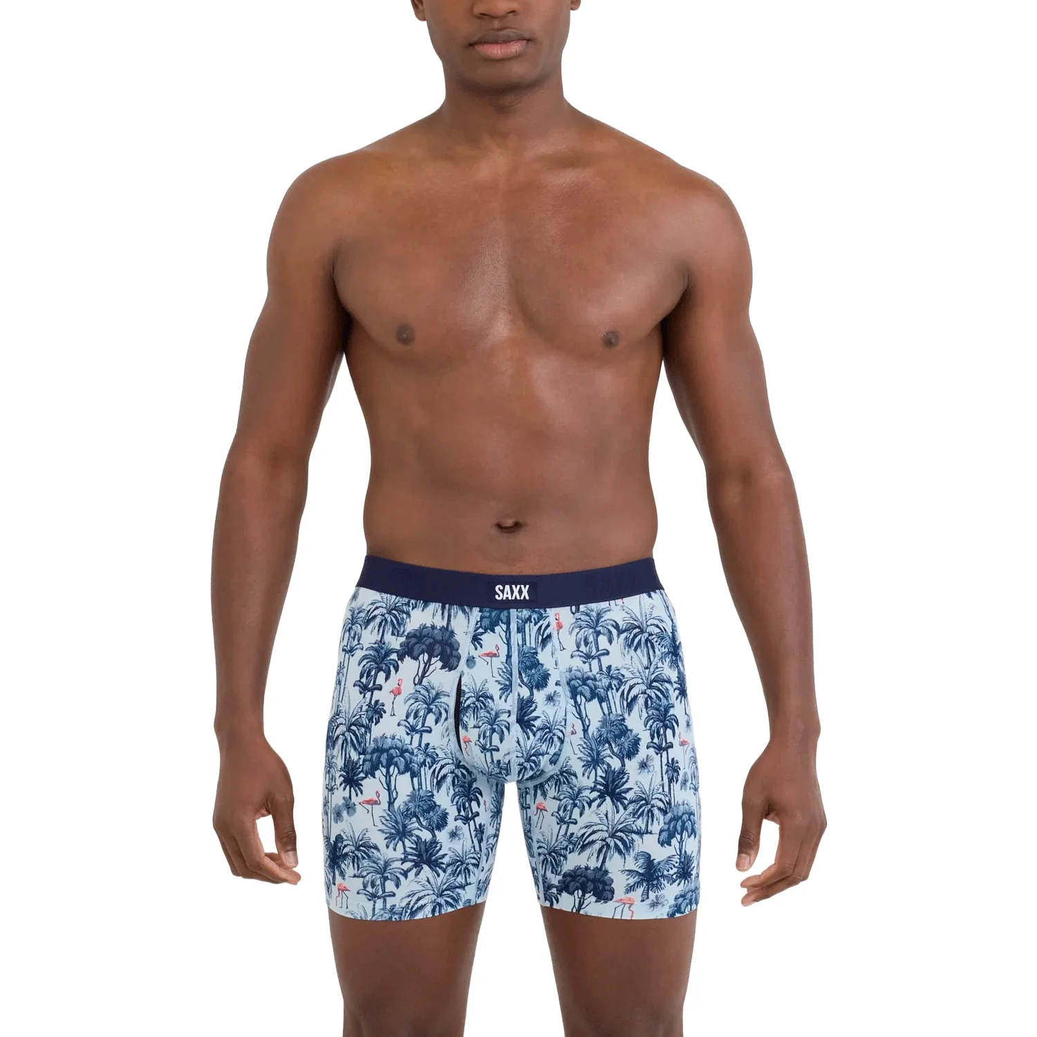 Saxx Men's Vibe Xtra Soft Comfort Boxer Brief Fly Palm Mix Atmosphere - Image 2