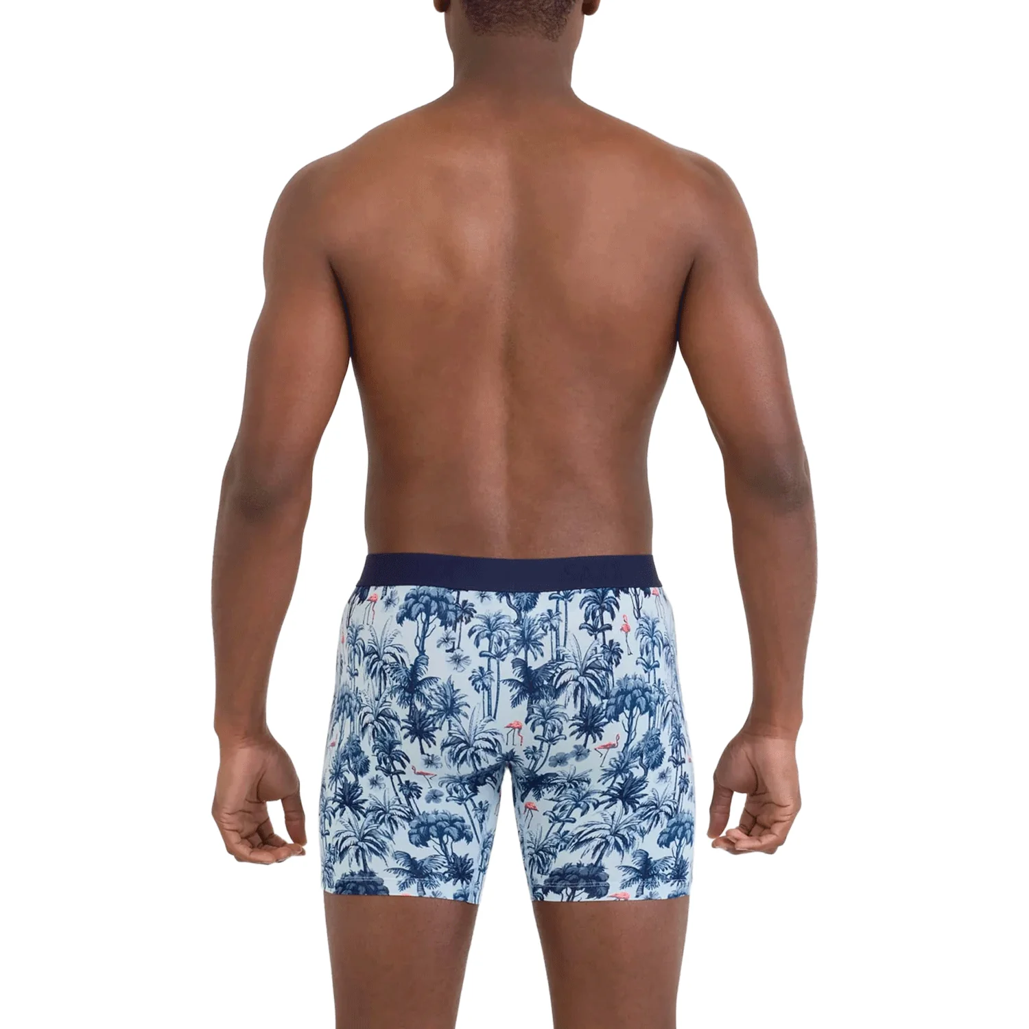 Saxx Men's Vibe Xtra Soft Comfort Boxer Brief Fly Palm Mix Atmosphere - Image 3