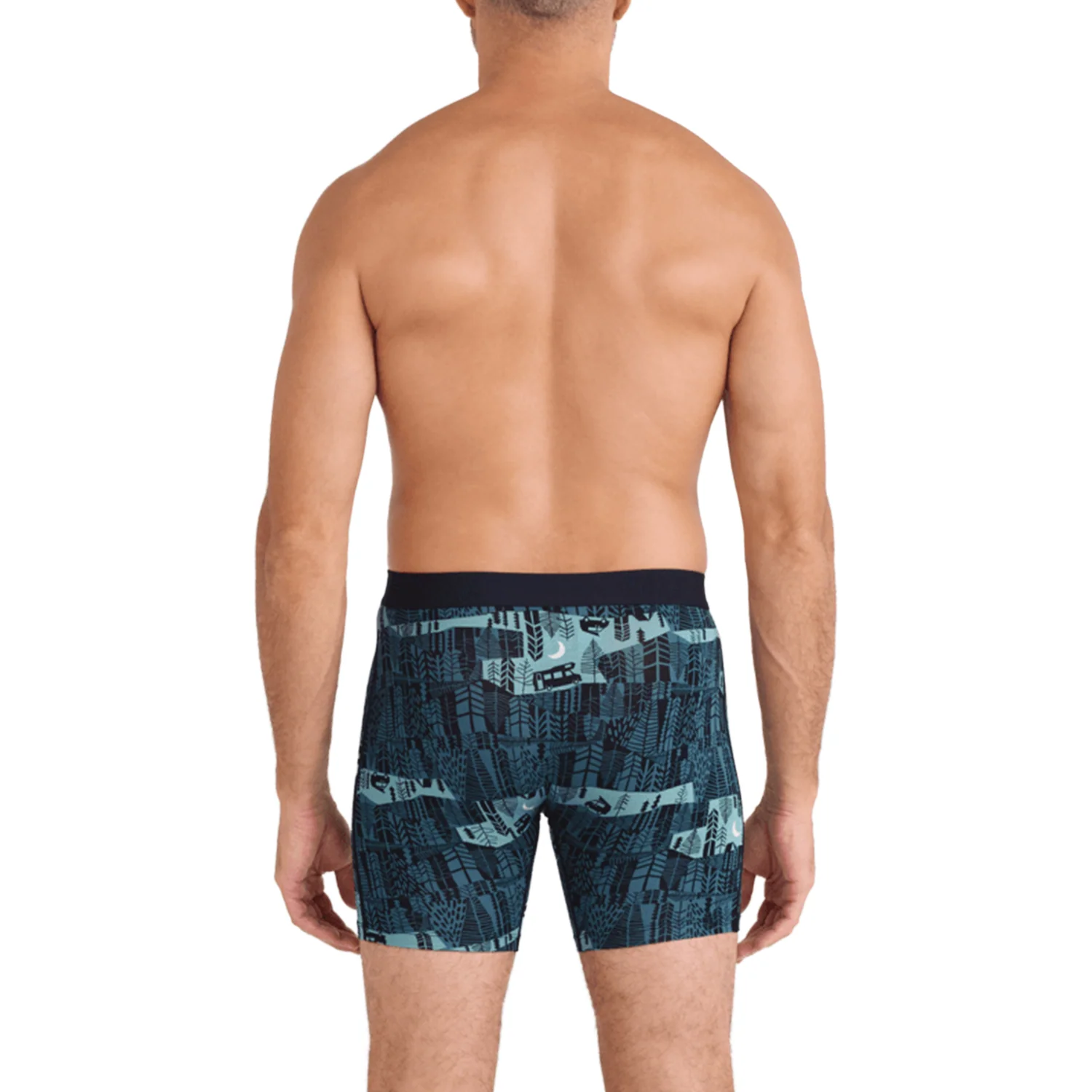 Saxx Men's Vibe Xtra Soft Comfort Boxer Brief Fly The Clearing-Storm Blue - Image 2