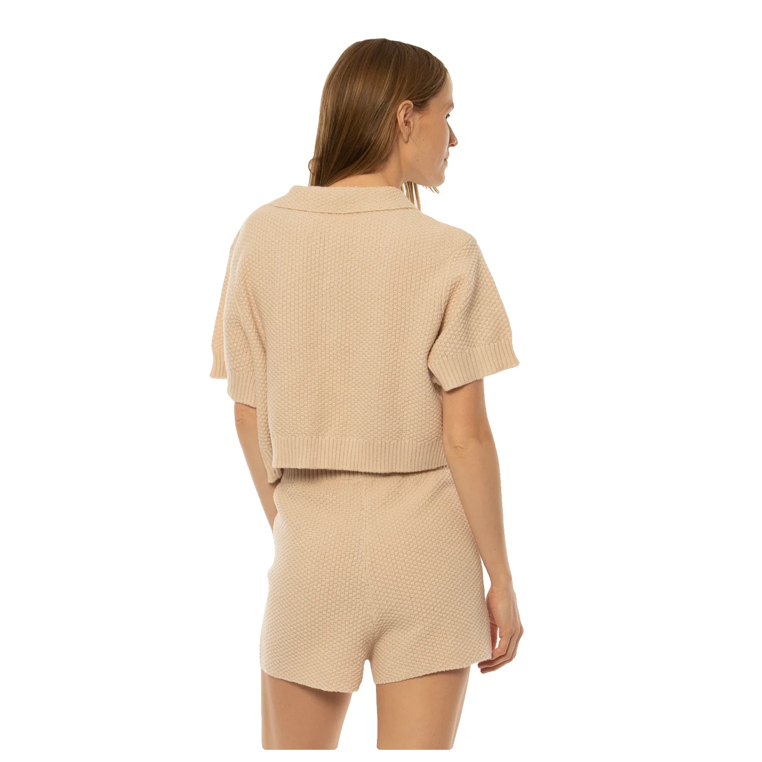 Sisstrevolution Women's Playa Del Sol S/S Sweater Almond Cream - Image 2