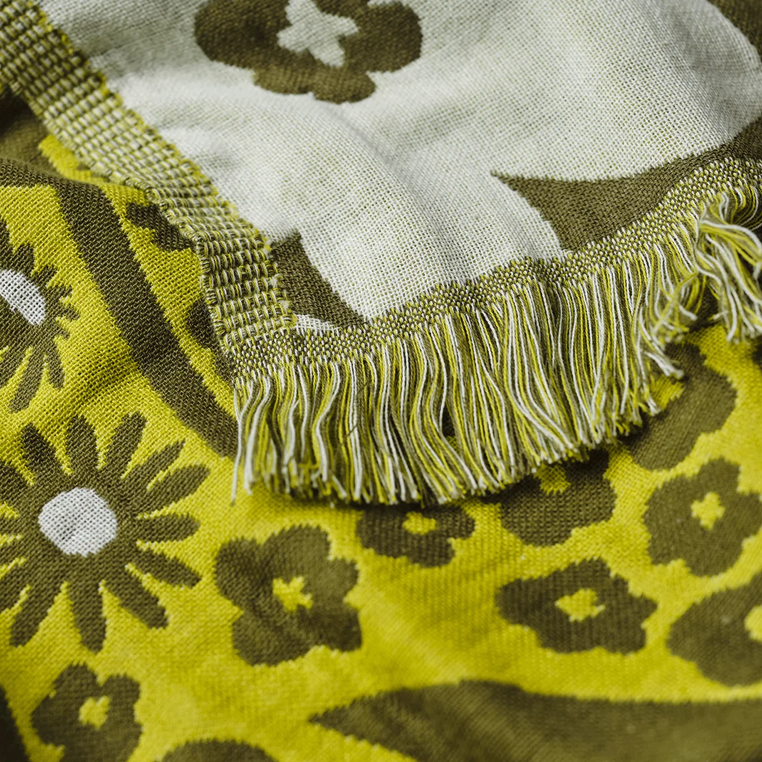 Slowtide Frankee Driftweave Turkish Towel Avocado - Image 2