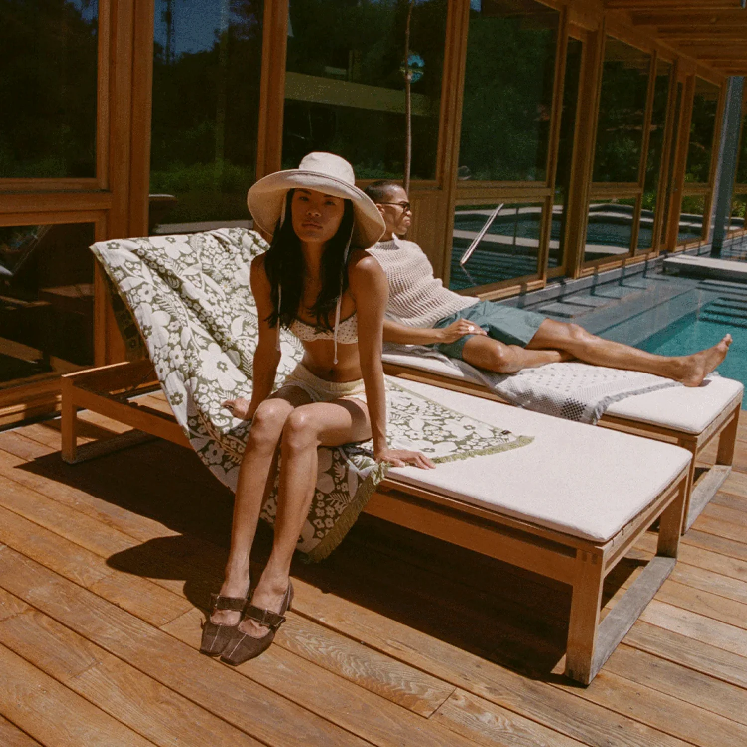 Slowtide Frankee Driftweave Turkish Towel Avocado - Image 3