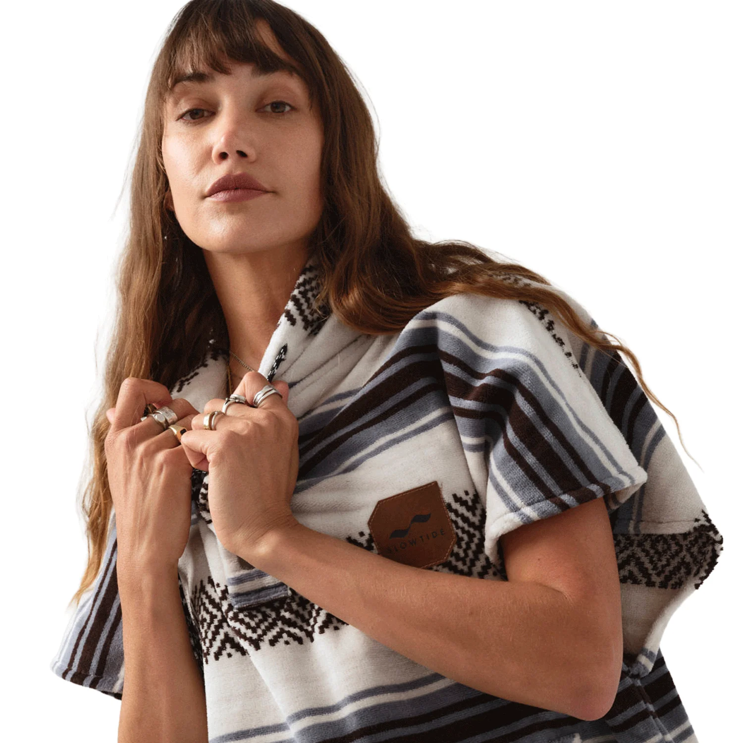 Slowtide Oso Extra-Warm Changing Poncho White - Image 4