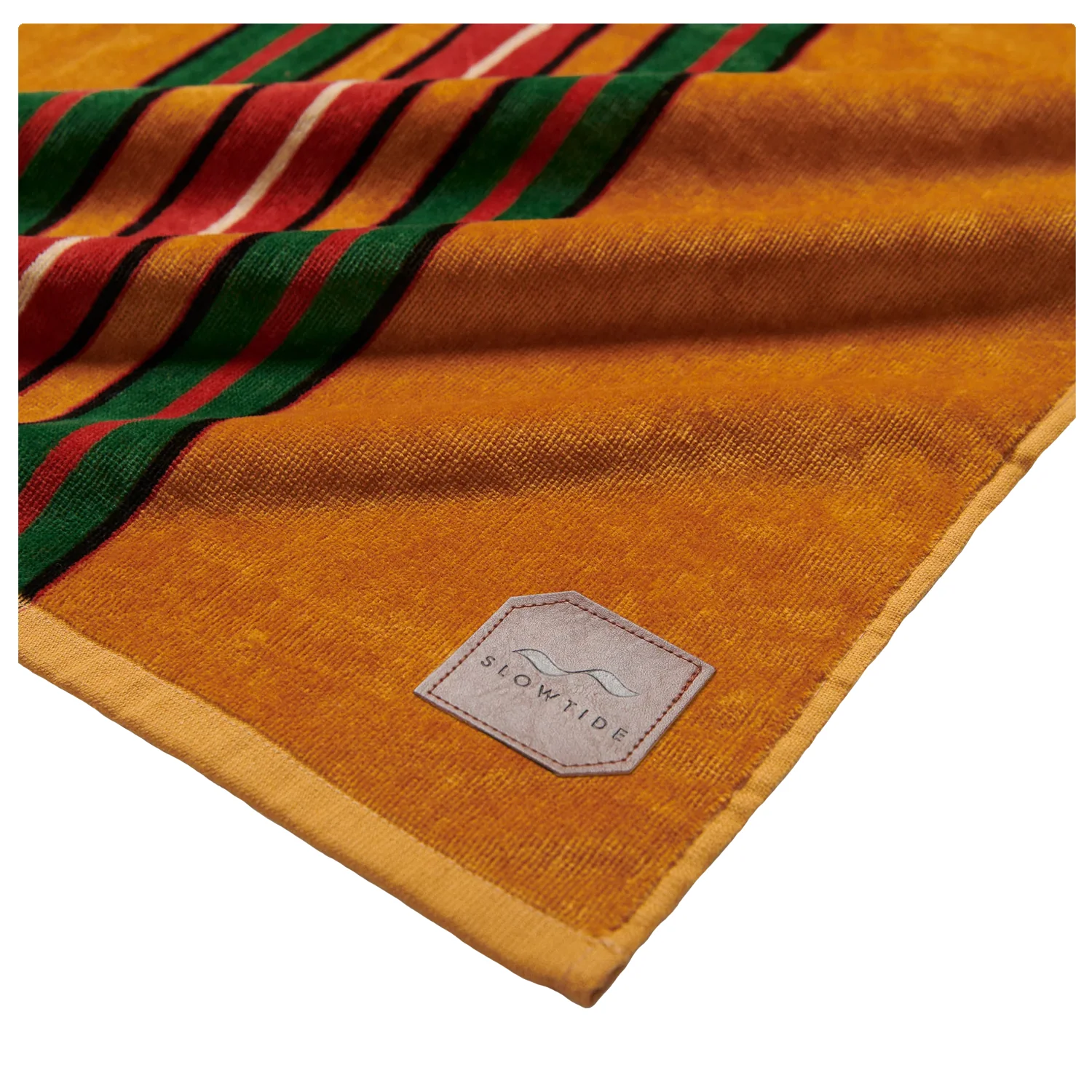 Slowtide Seager Stripe Towel Mustard - Image 3