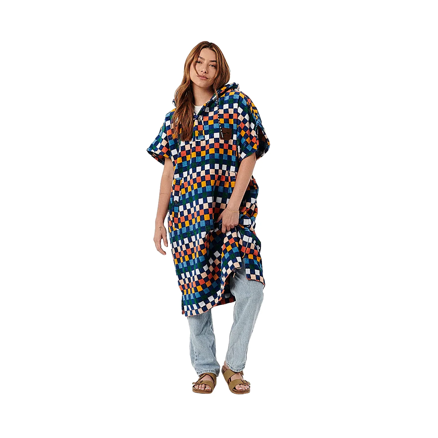 Slowtide Sundown Poncho Deep Pacific - Image 2