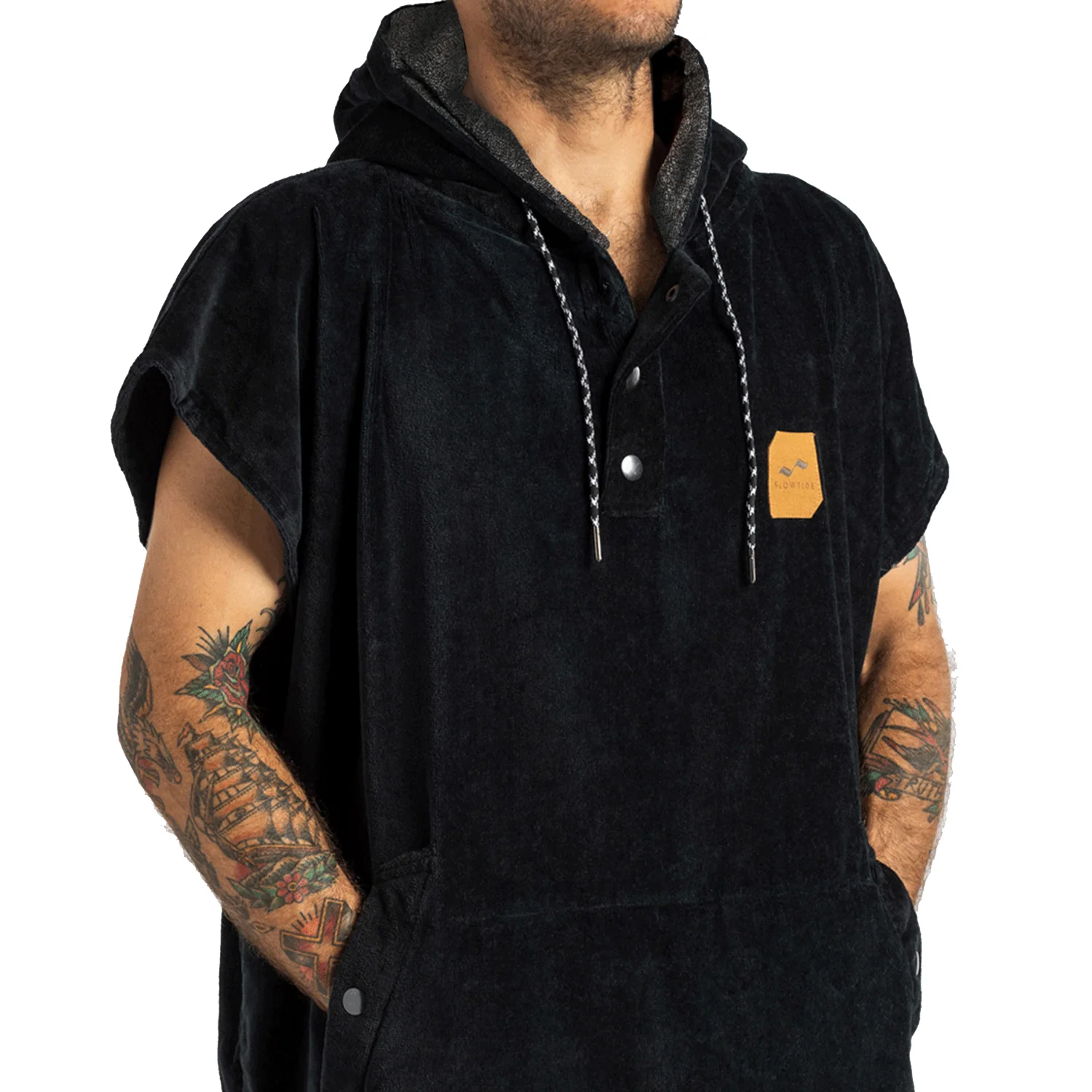 Slowtide The Digs Extra-Warm Changing Poncho Black - Image 3