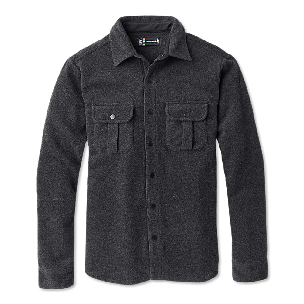 Smartwool Men's Anchor Line Shirt Jacket Charcoal Heather - Image 3