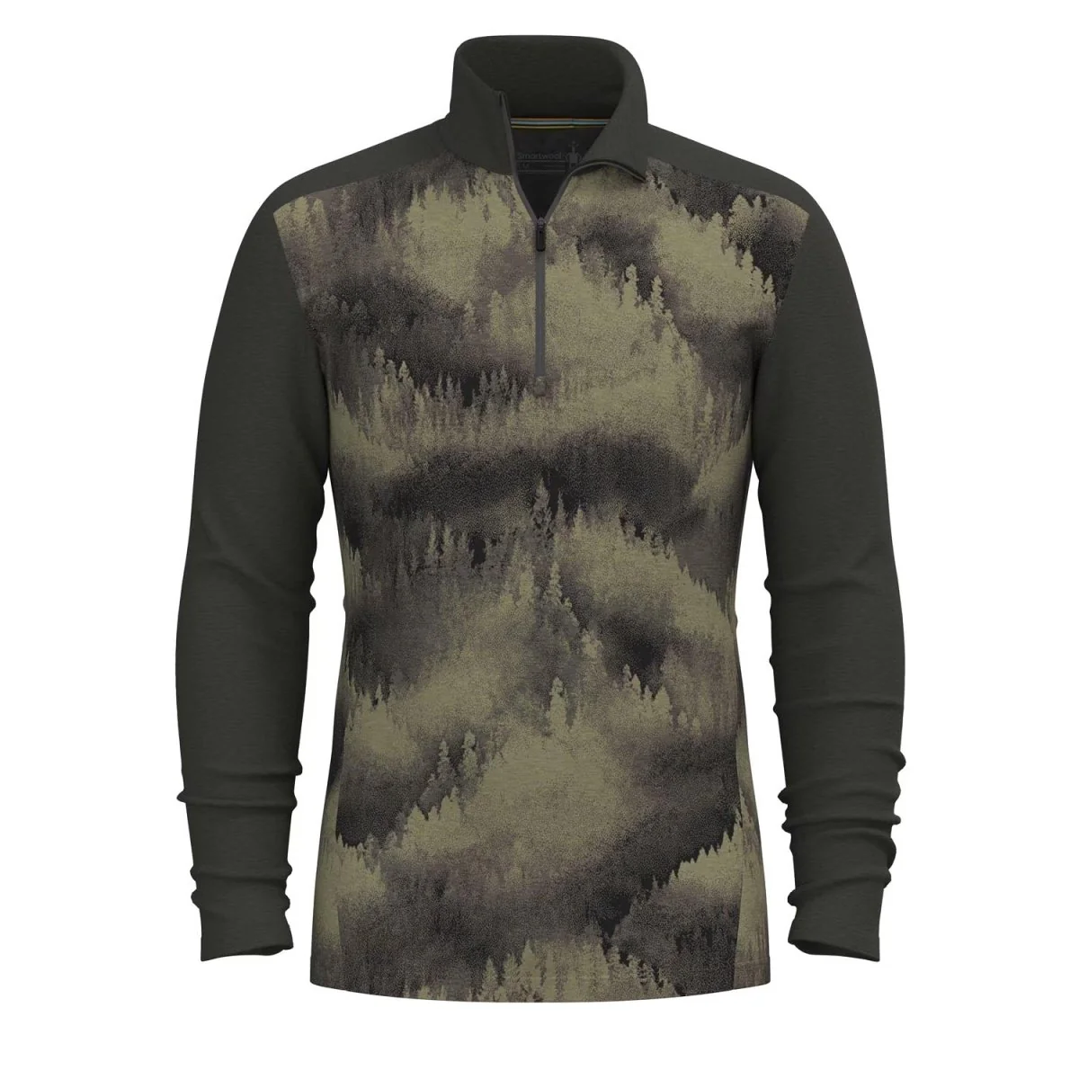 Smartwool Men's Classic Thermal Merino Base Layer 1/4 Zip Boxed North Woods Foggy Pines - Image 3