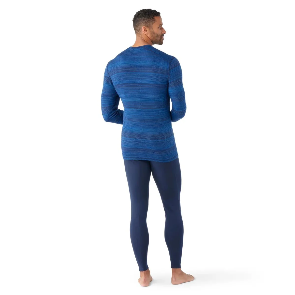 Smartwool Men's Classic Thermal Merino Base Layer Crew Boxed Deep Navy Colour Shift - Image 2