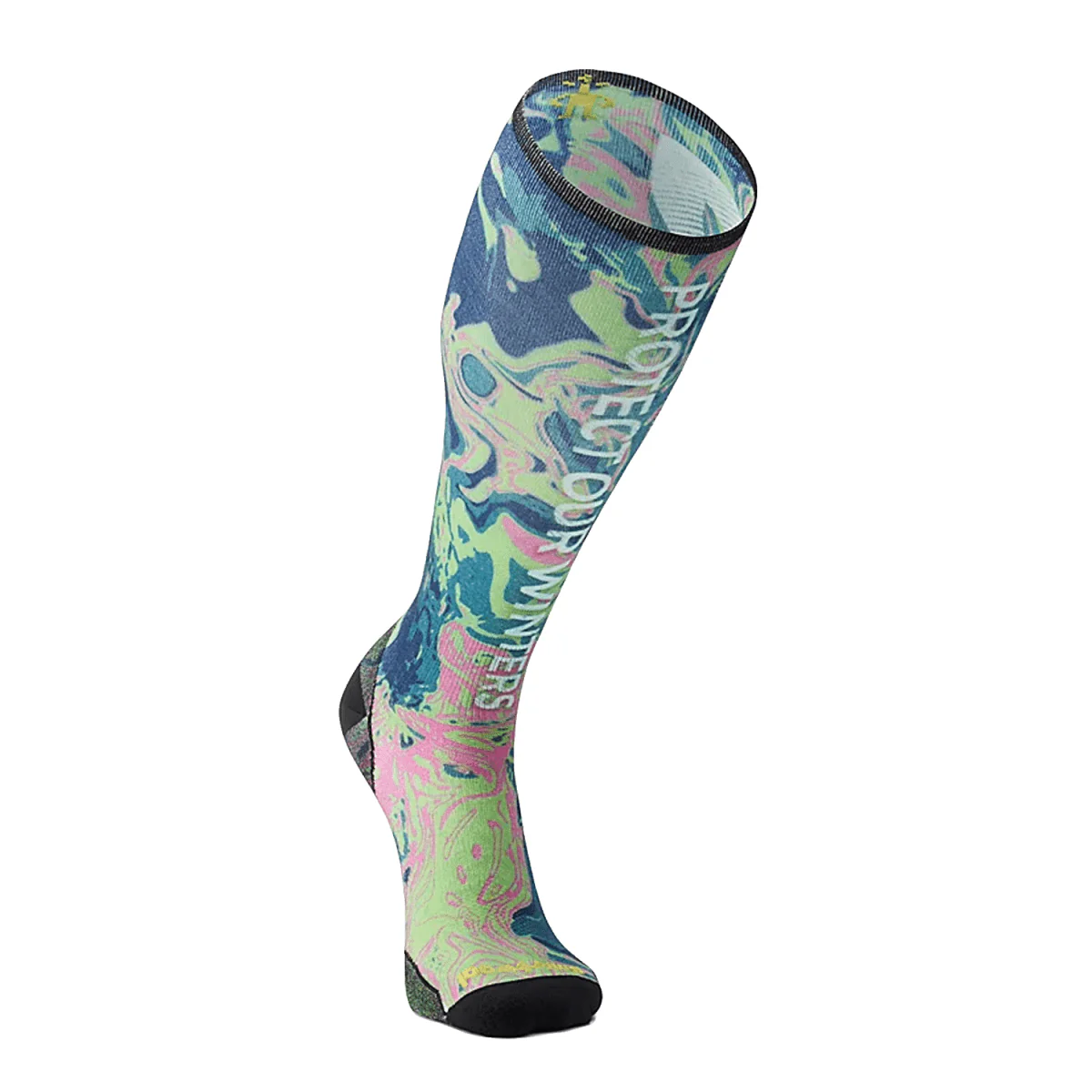 Smartwool Men's Zero Cushion POW Print Snow Sock Twilight Blue - Image 2