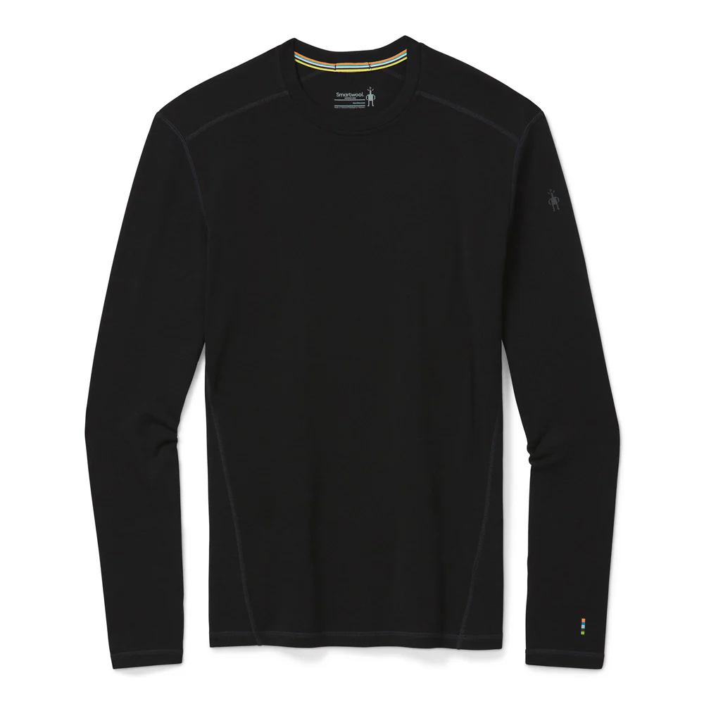 Smartwool Men's Classic Thermal 250g Merino Baselayer Crew Top Black - Image 3