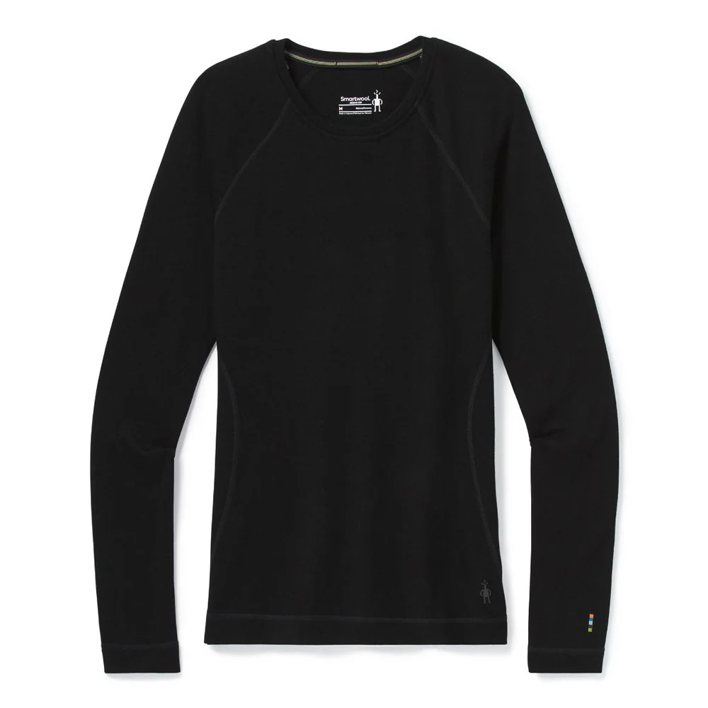 Smartwool Women's Classic Thermal 250g Merino Baselayer Crew Top Black - Image 3