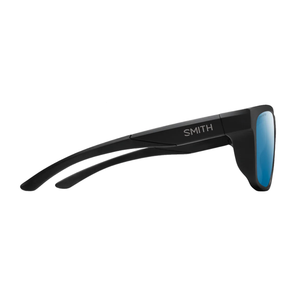 Smith Barra Sunglasses Matte Black/ChromaPop Polarized Blue Mirror - Image 3
