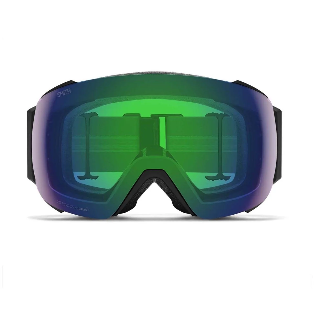 Smith I/O Mag Low Bridge Fit Goggles Black/ChromaPop Everyday Green Mirror + Chromapop Storm Blue Sensor Mirror - Image 3