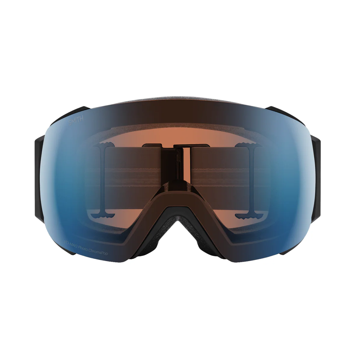 Smith I/O Mag Low Bridge Fit Goggles Black/ChromaPop Pro Photochromic Blue Mirror + Chromapop Storm Blue Sensor Mirror - Image 2