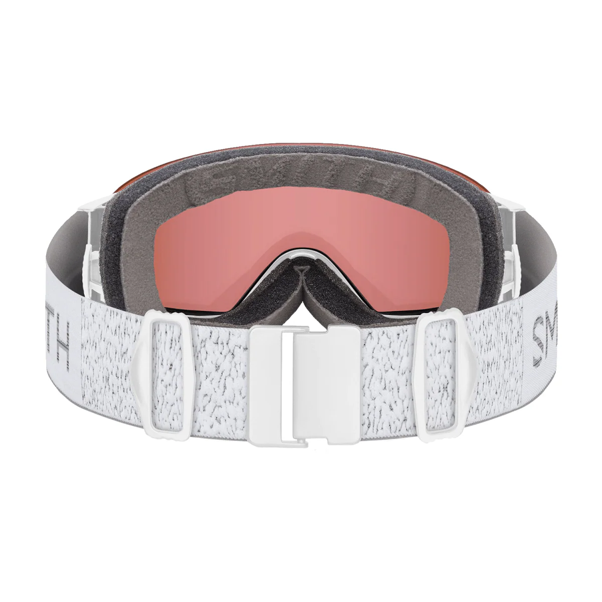 Smith I/O MAG S Goggles White Chunky Knit/ChromaPop Everyday Rose Gold Mirror + Chromapop Storm Rose Flash - Image 4
