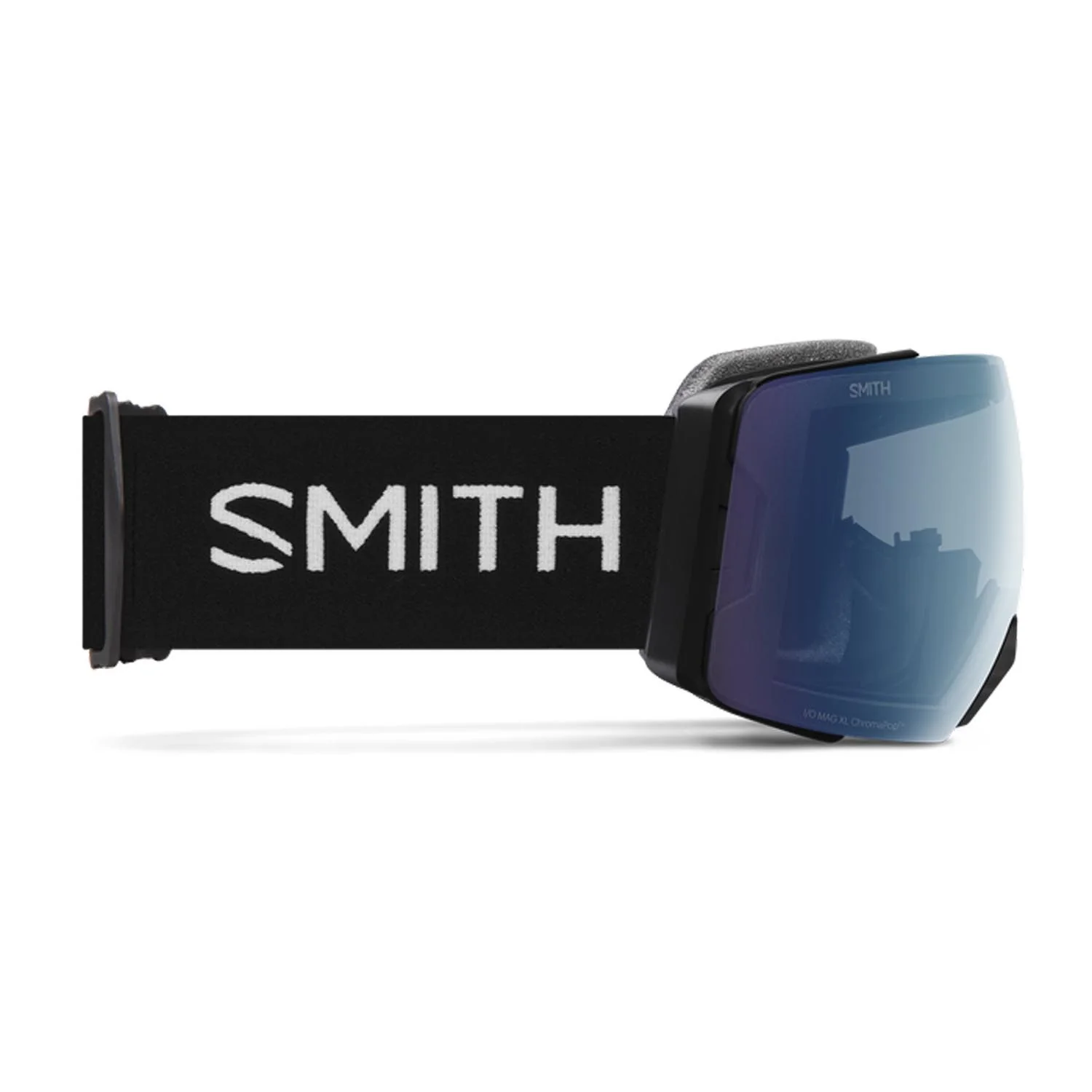Smith I/O Mag XL Low Bridge Fit Goggles Black/ChromaPop Everyday Blue Mirror + Chromapop Storm Blue Sensor Mirror - Image 4