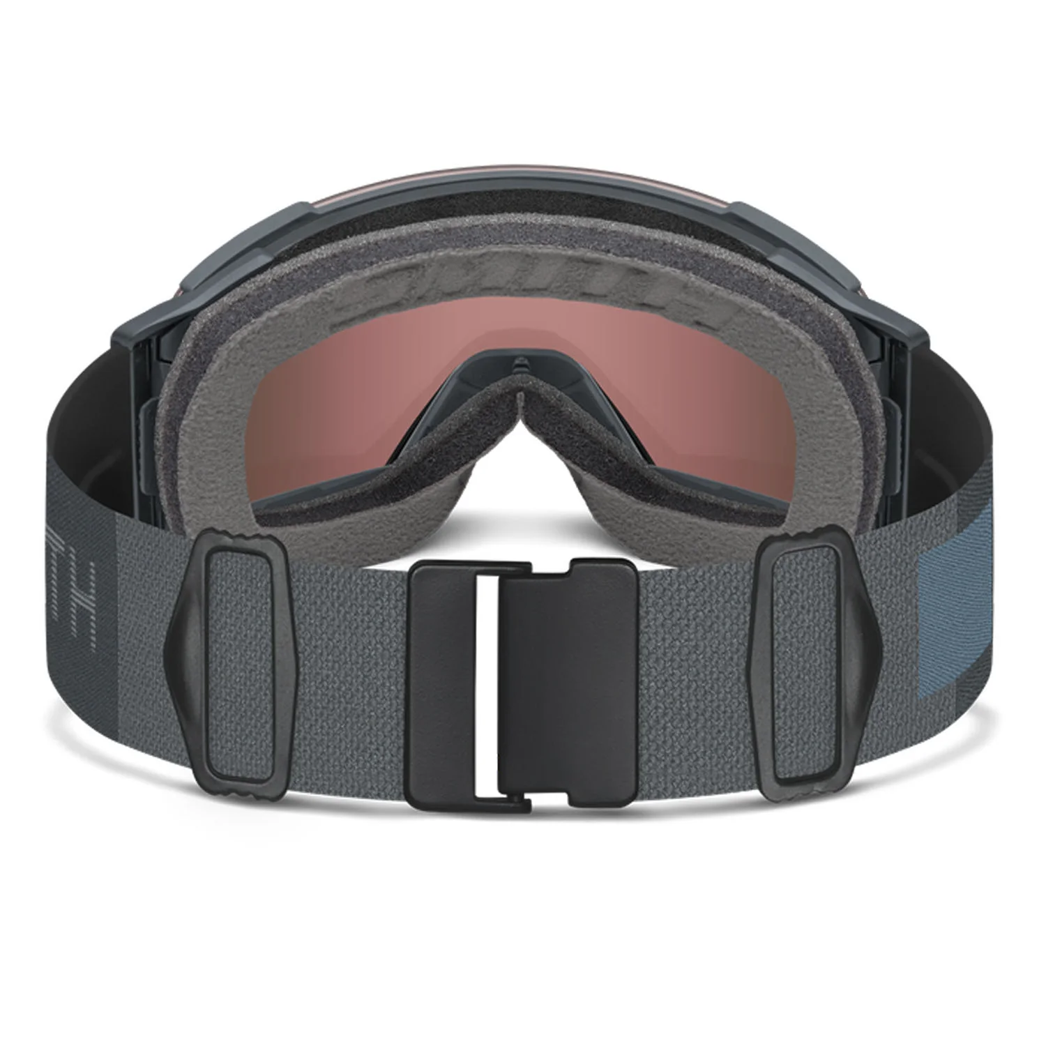 Smith I/O  MAG XL Low Bridge Fit Goggles Slate/ChromaPop Everyday Red Mirror + Chromapop Storm Blue Sensor Mirror - Image 3