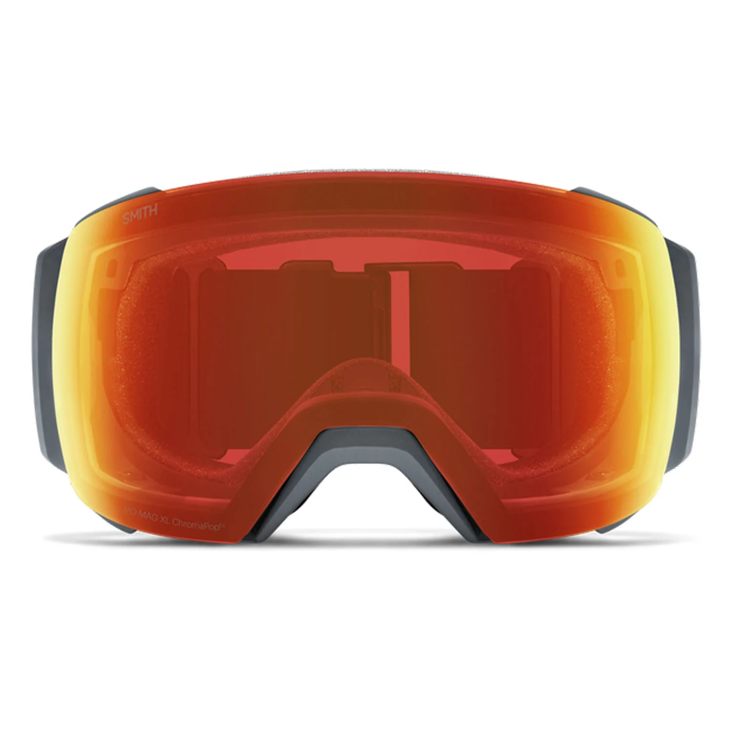 Smith I/O  MAG XL Low Bridge Fit Goggles Slate/ChromaPop Everyday Red Mirror + Chromapop Storm Blue Sensor Mirror - Image 4