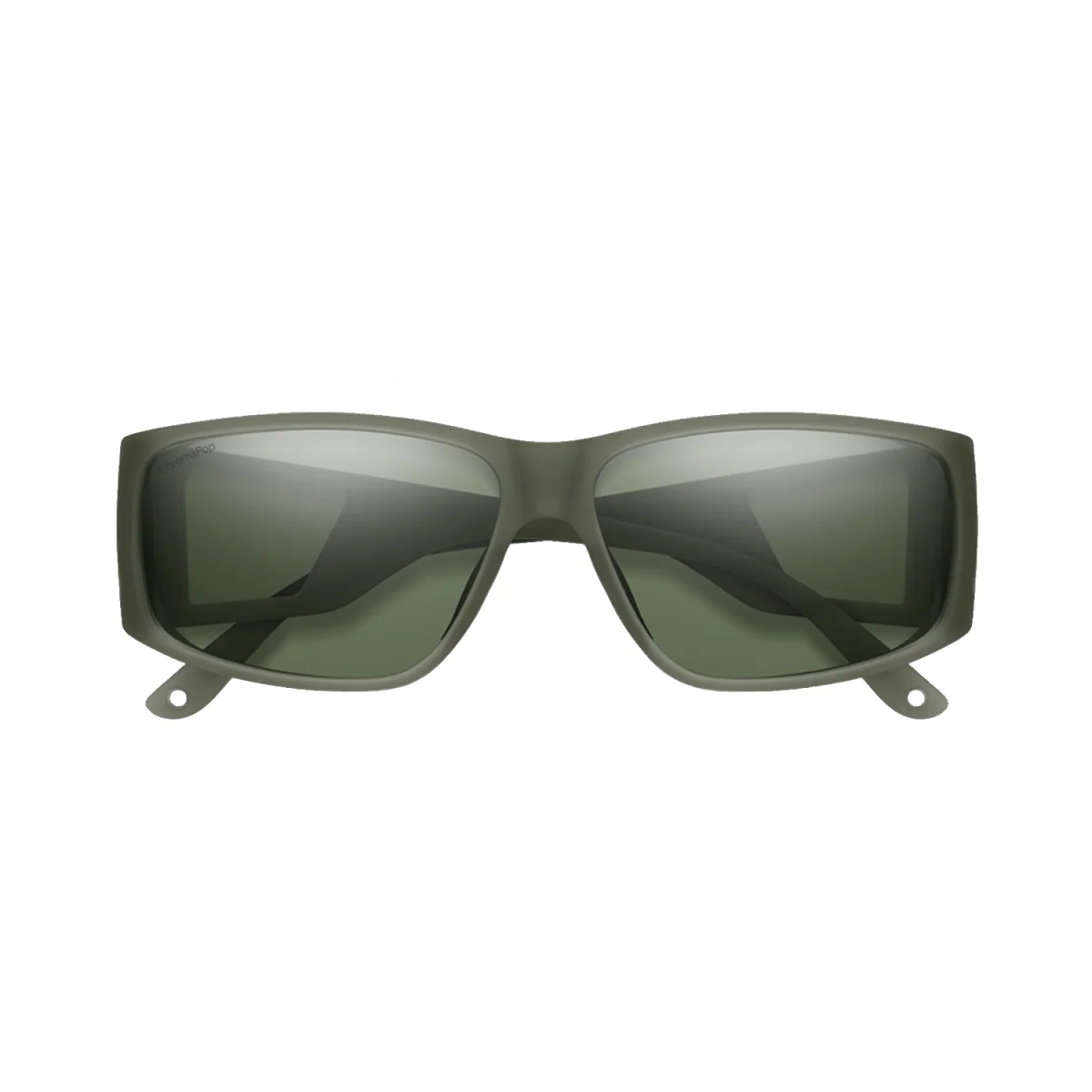 Smith Monroe Peak Sunglasses Matte Moss Crystal/ChromaPop Polarized Gray Green - Image 2