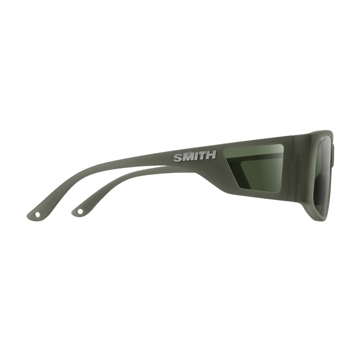 Smith Monroe Peak Sunglasses Matte Moss Crystal/ChromaPop Polarized Gray Green - Image 3