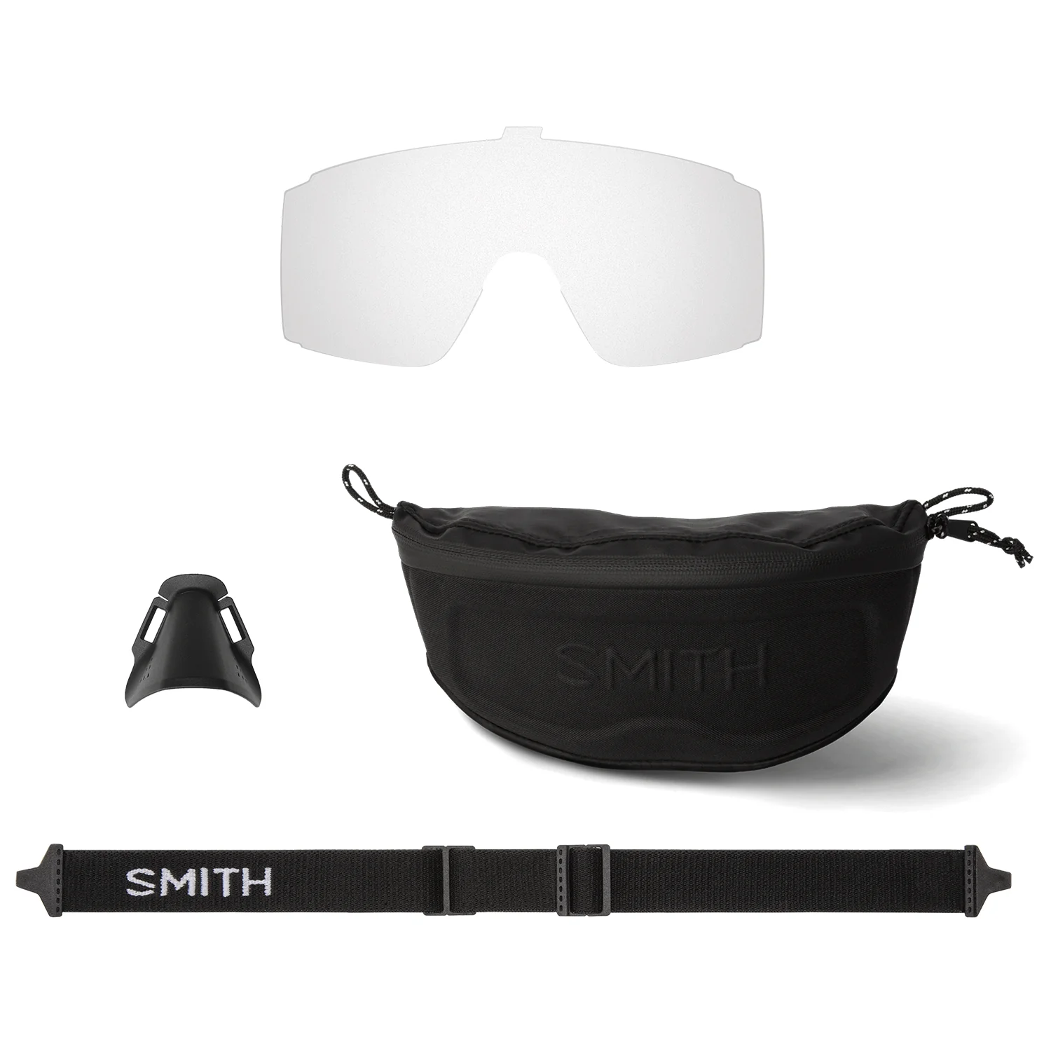 Smith Pursuit Sunglasses Matte Slate/ChromaPop Glacier Photochromic Copper Red Mirror + Clear - Image 2