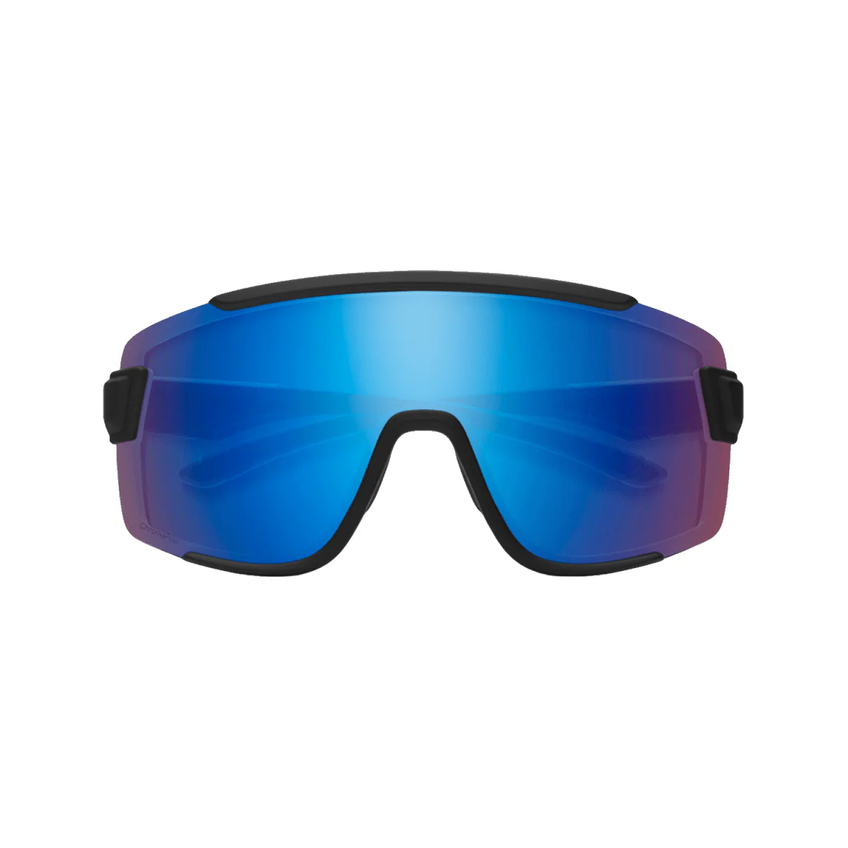 Smith Wildcat Sunglasses Matte Black/ChromaPop Low Light Rose Blue Mirror + Clear - Image 2