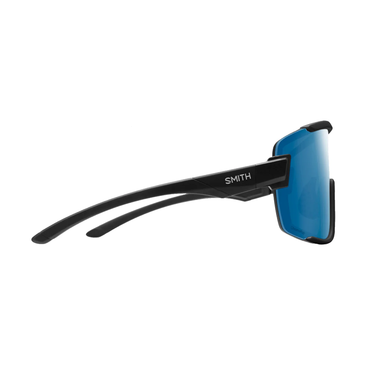 Smith Wildcat Sunglasses Matte Black/ChromaPop Polarized Blue Mirror + Clear - Image 3