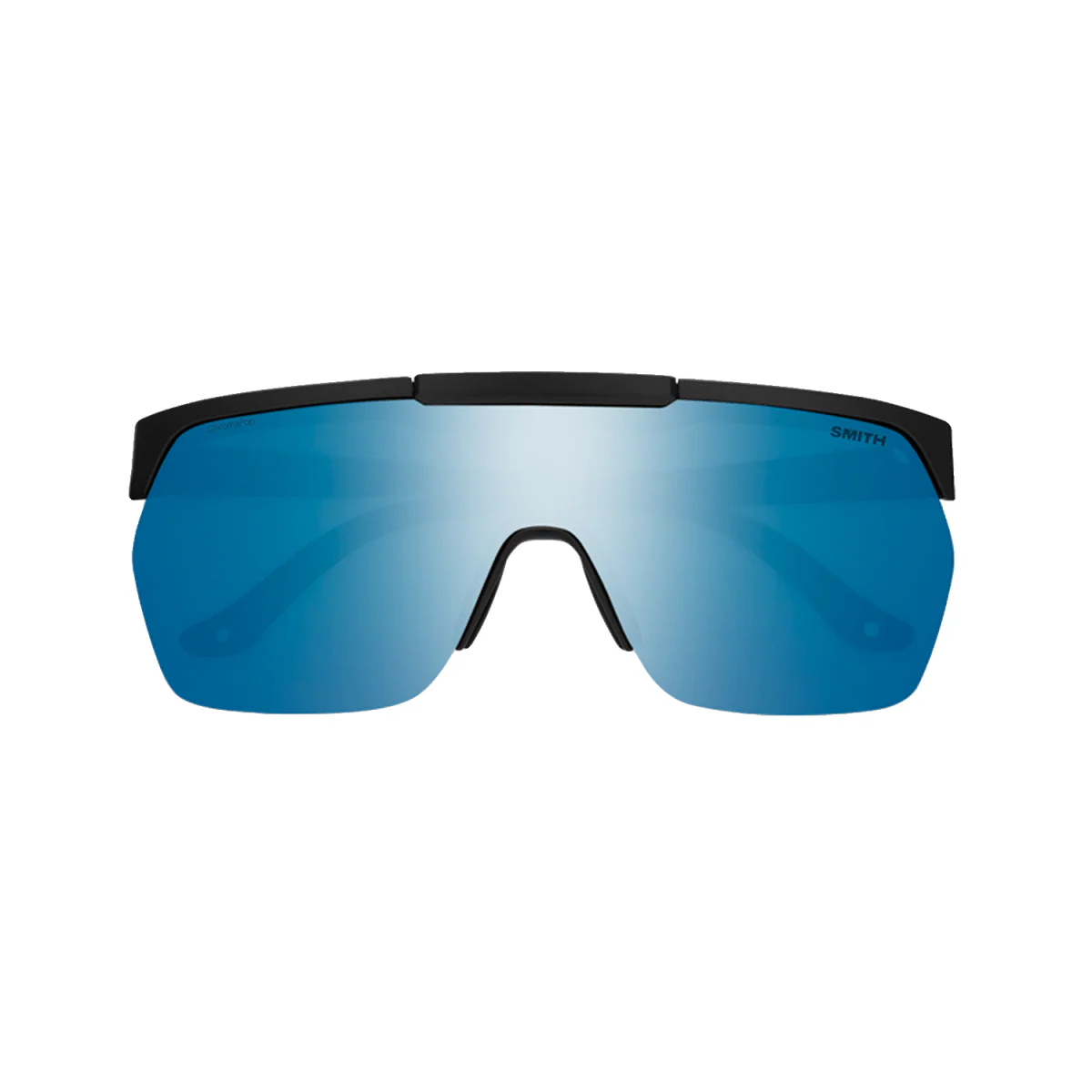 Smith XC Sunglasses Matte Black/ChromaPop Polarized Blue Mirror - Image 2