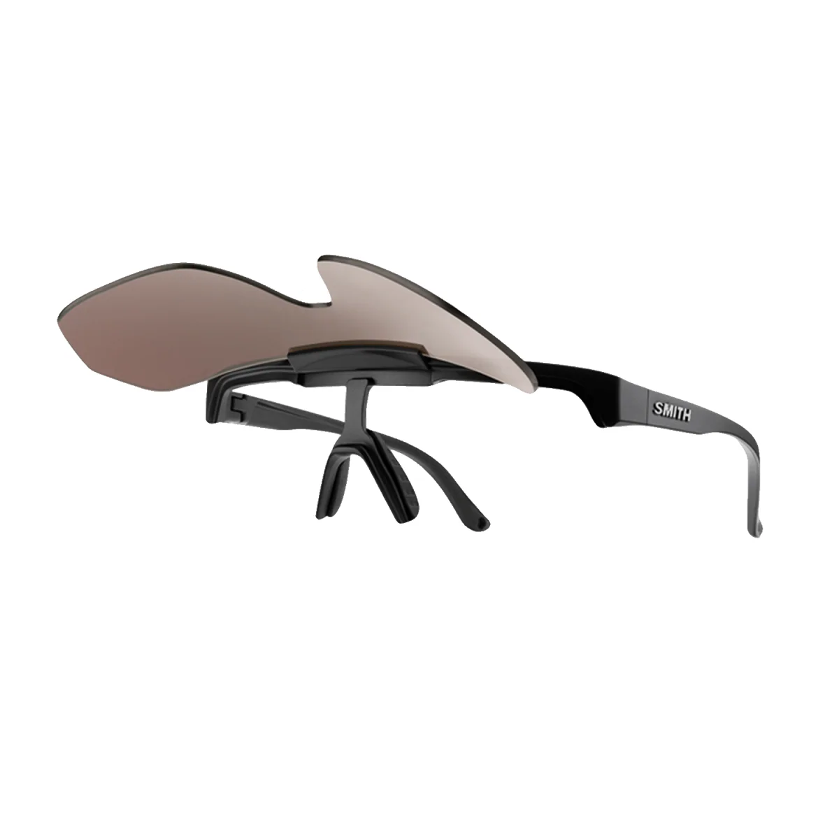 Smith XC Sunglasses Matte Black/ChromaPop Polarized Blue Mirror - Image 3