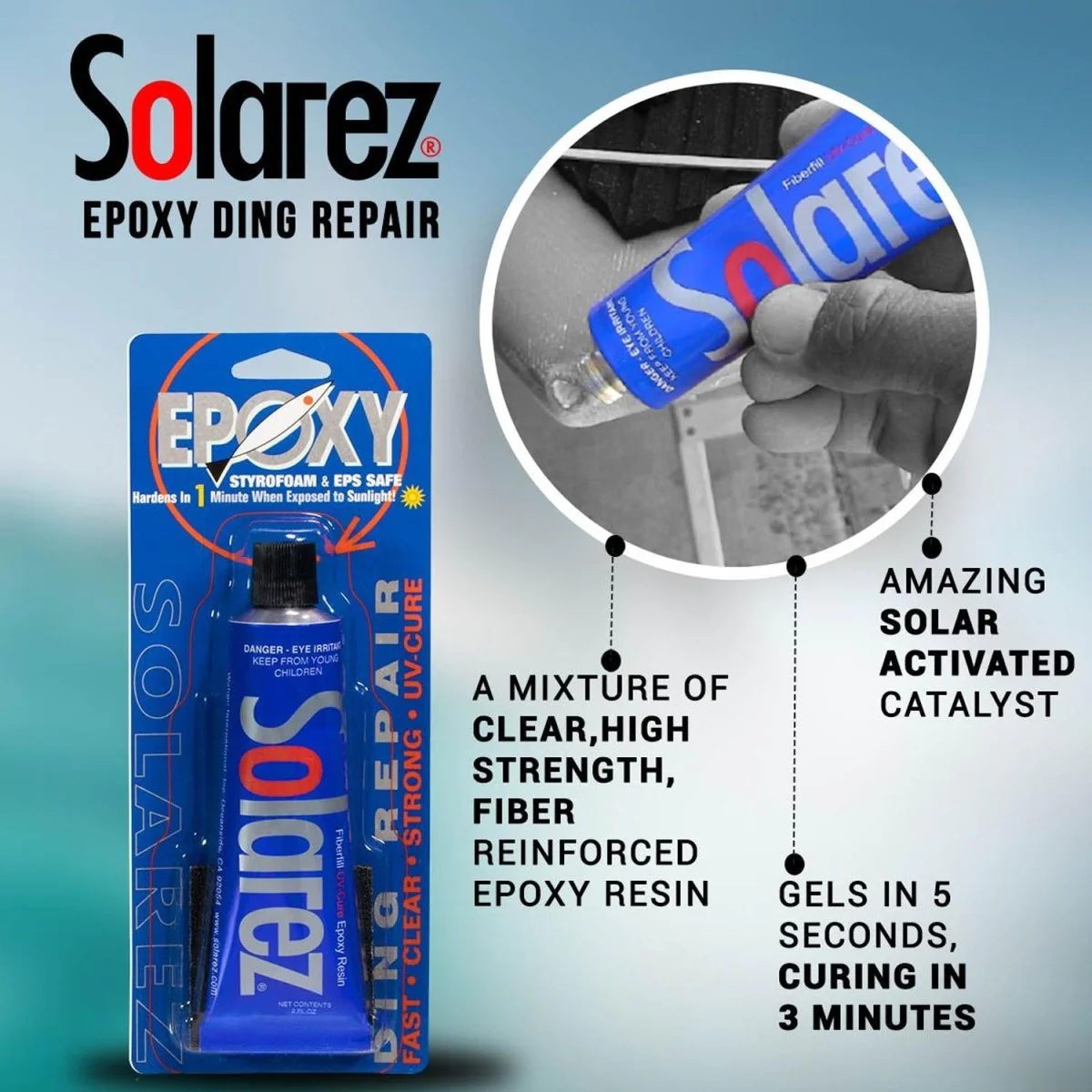 Solarez Epoxy Ding Repair 1.0oz - Image 2
