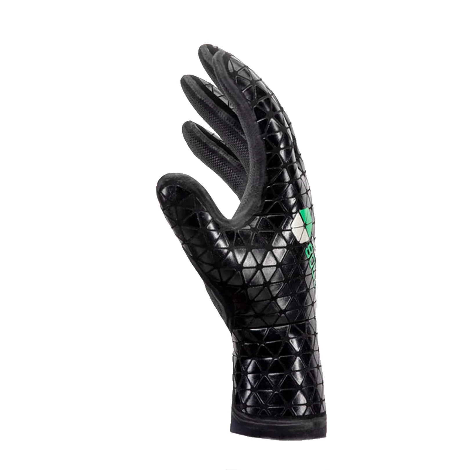 Solite Custom Gauntlet 3/2mm  Surf Glove Green/Black - Image 2