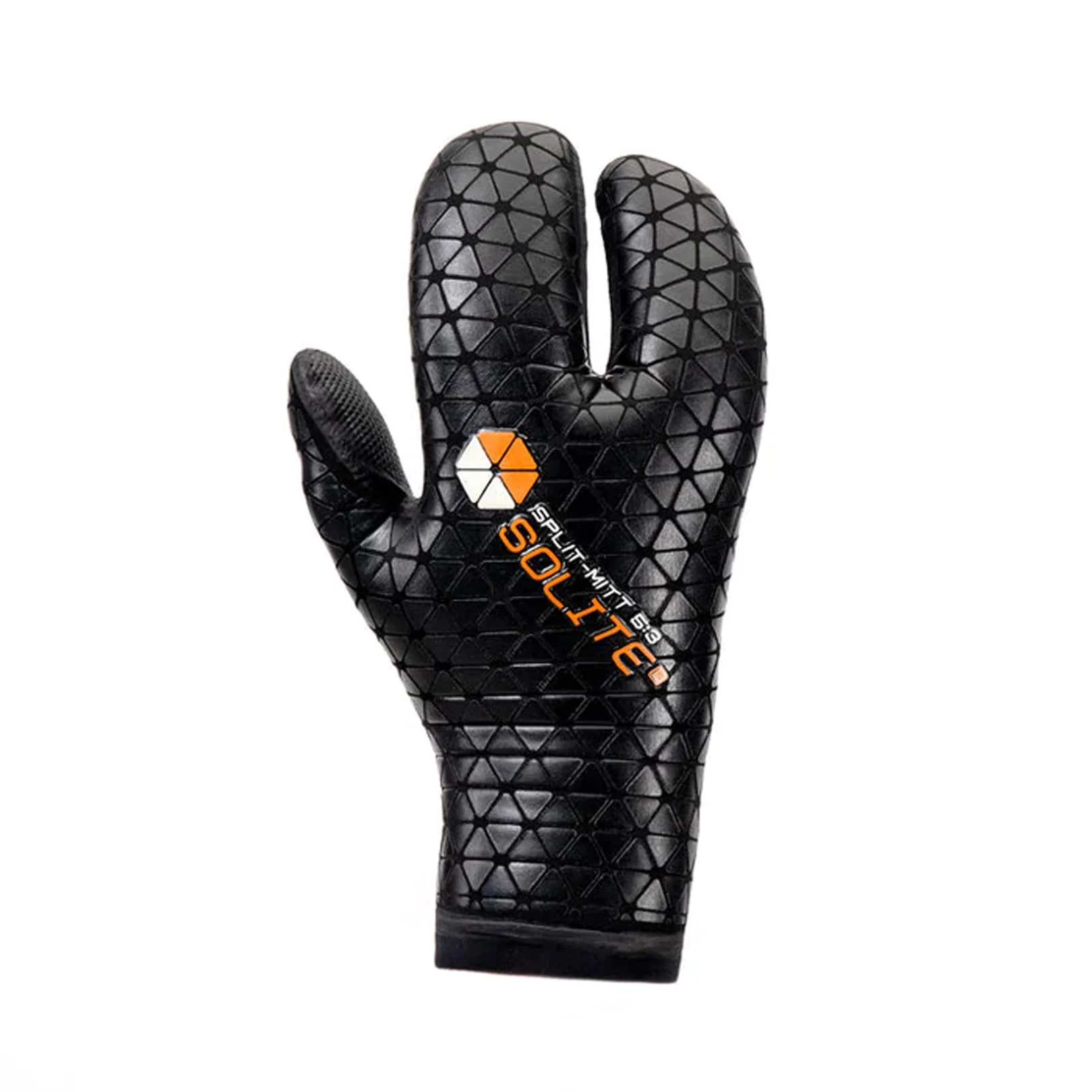 Solite Custom Split-Mitt 5/3mm Surf Glove Orange/Black