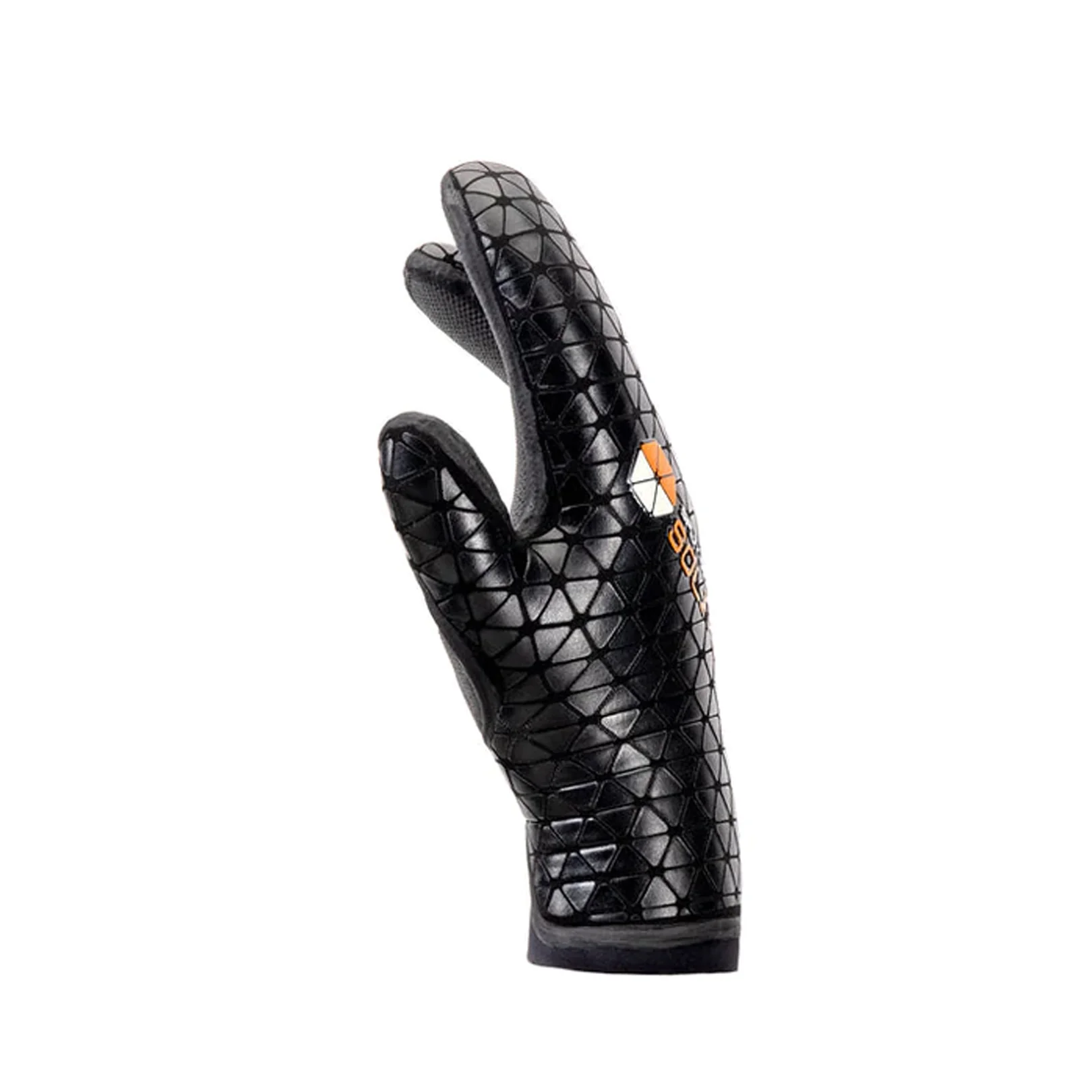 Solite Custom Split-Mitt 5/3mm Surf Glove Orange/Black - Image 3