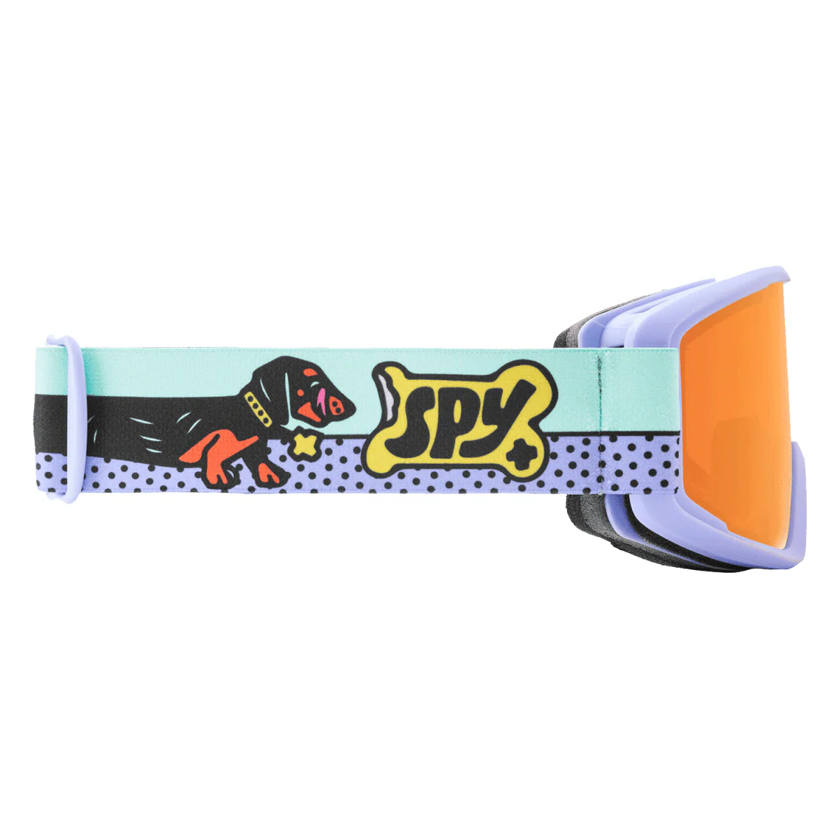 Spy Crusher Elite Jr Goggles Weiner Dog LL Persimmon - Image 2