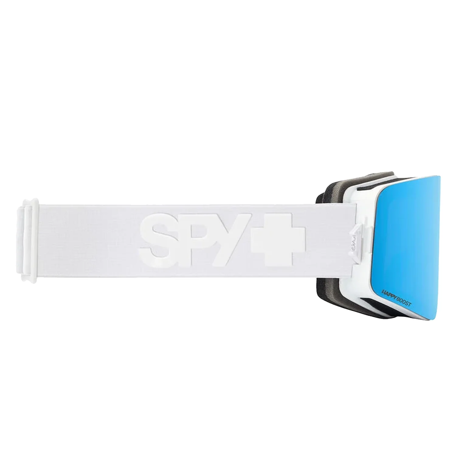 Spy Marauder Low Bridge Fit Goggles Matte White/Happy Boost Bronze Ice Blue Mirror + Happy Boost LL Coral Red Mirror - Image 2