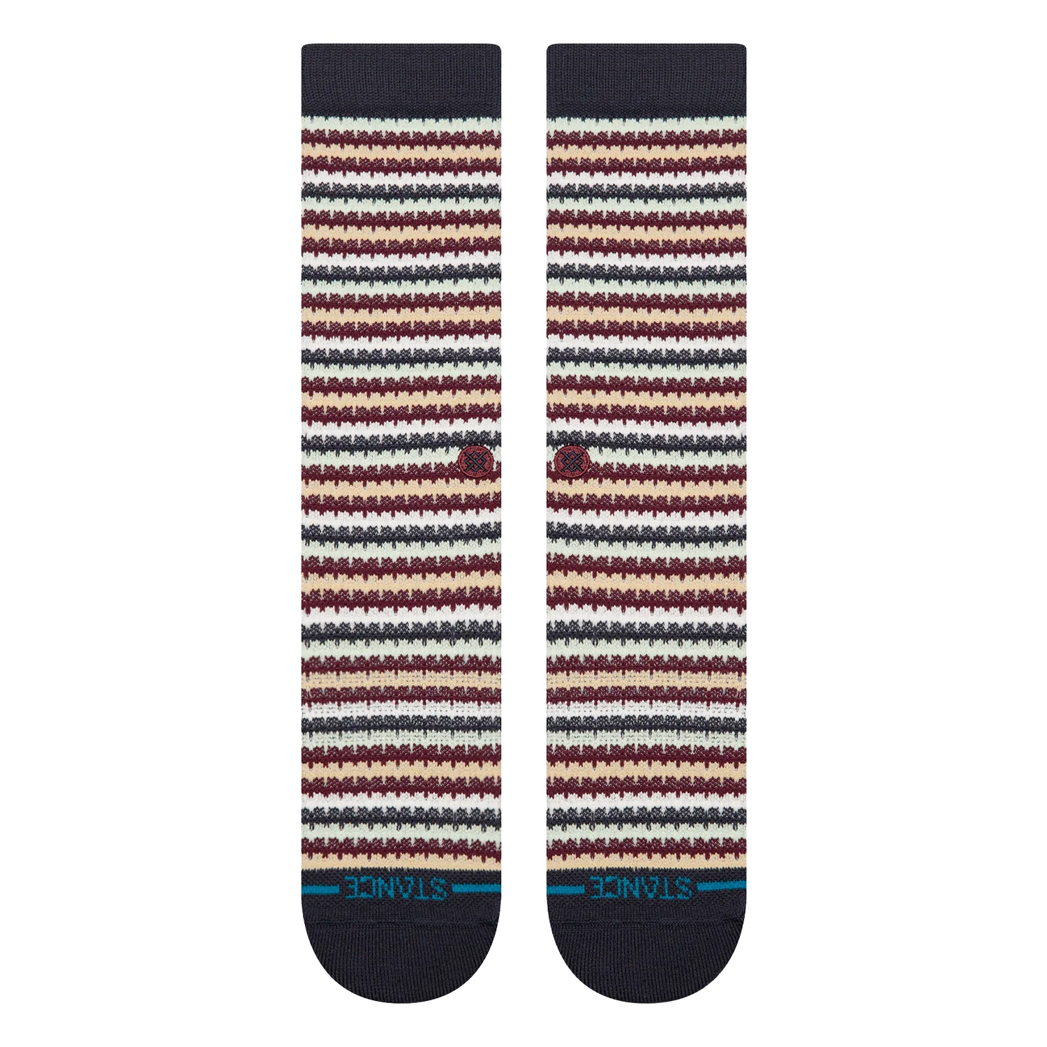 Stance Chiclets Waffle Knit Crew Sock Navy - Image 2