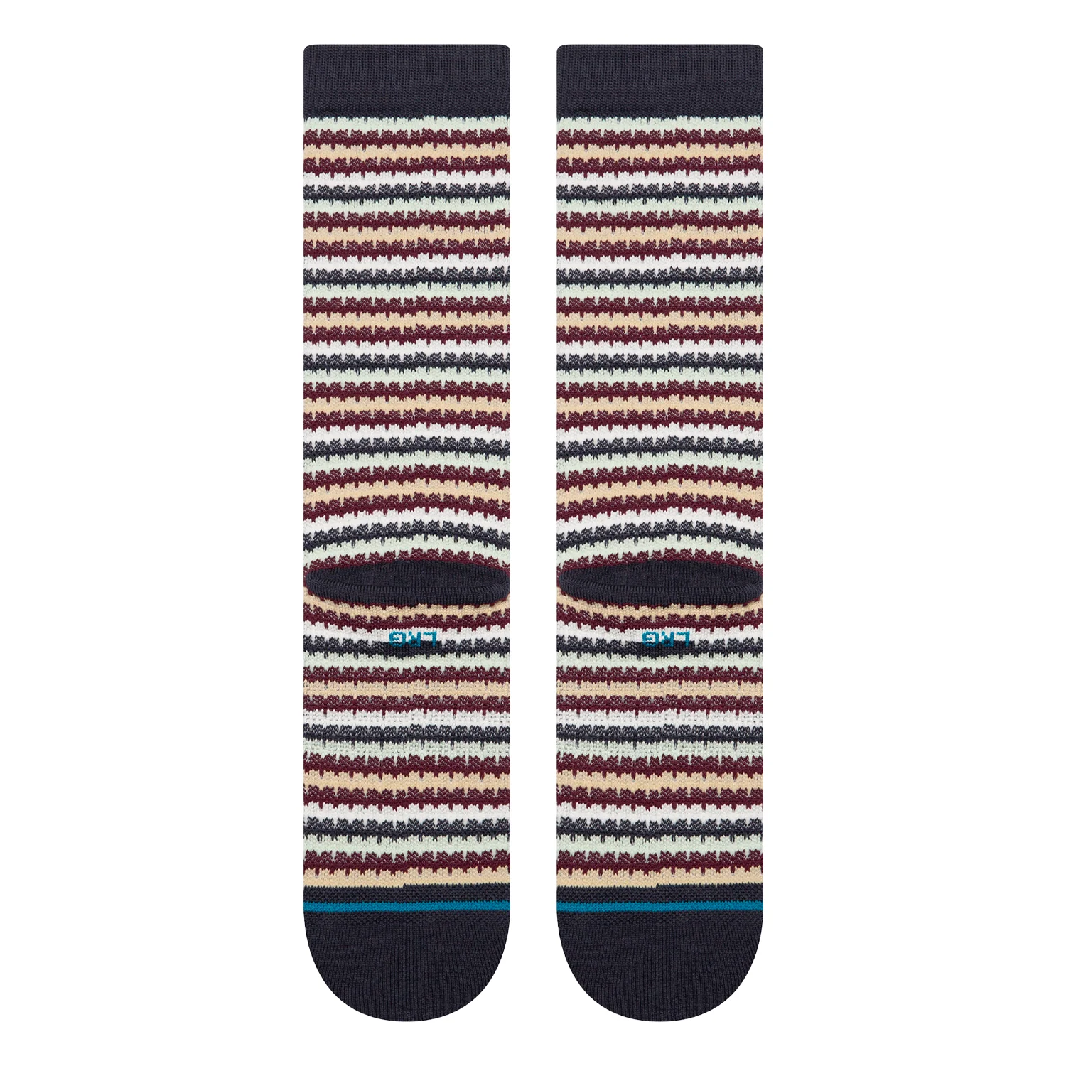 Stance Chiclets Waffle Knit Crew Sock Navy - Image 3