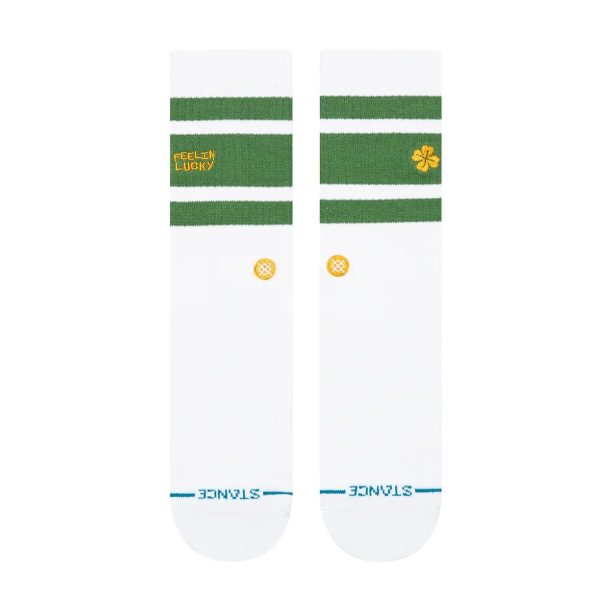 Stance Feelin Lucky Crew Sock Green - Image 2