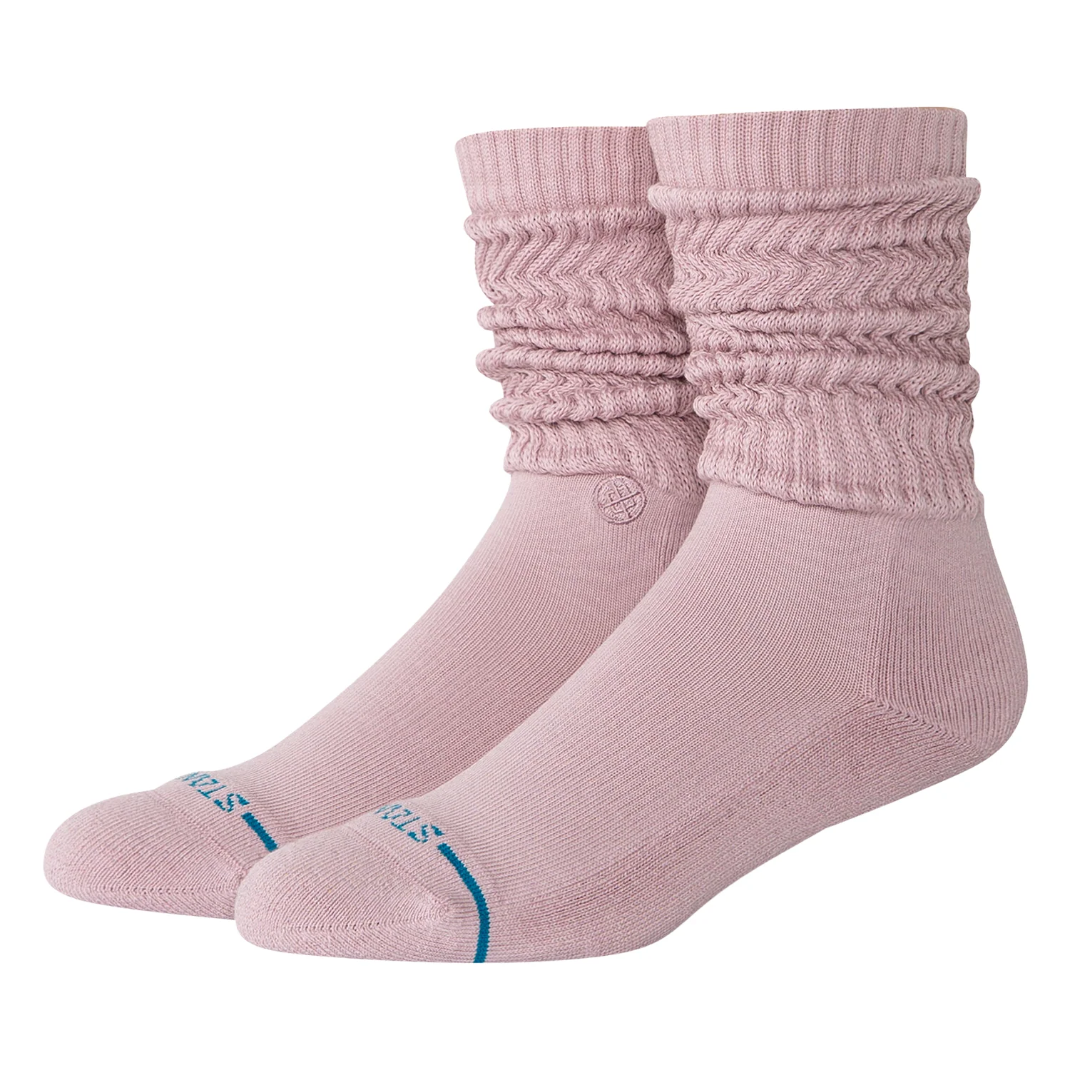 Stance Icon Slouch Crew Sock Lilac - Image 2